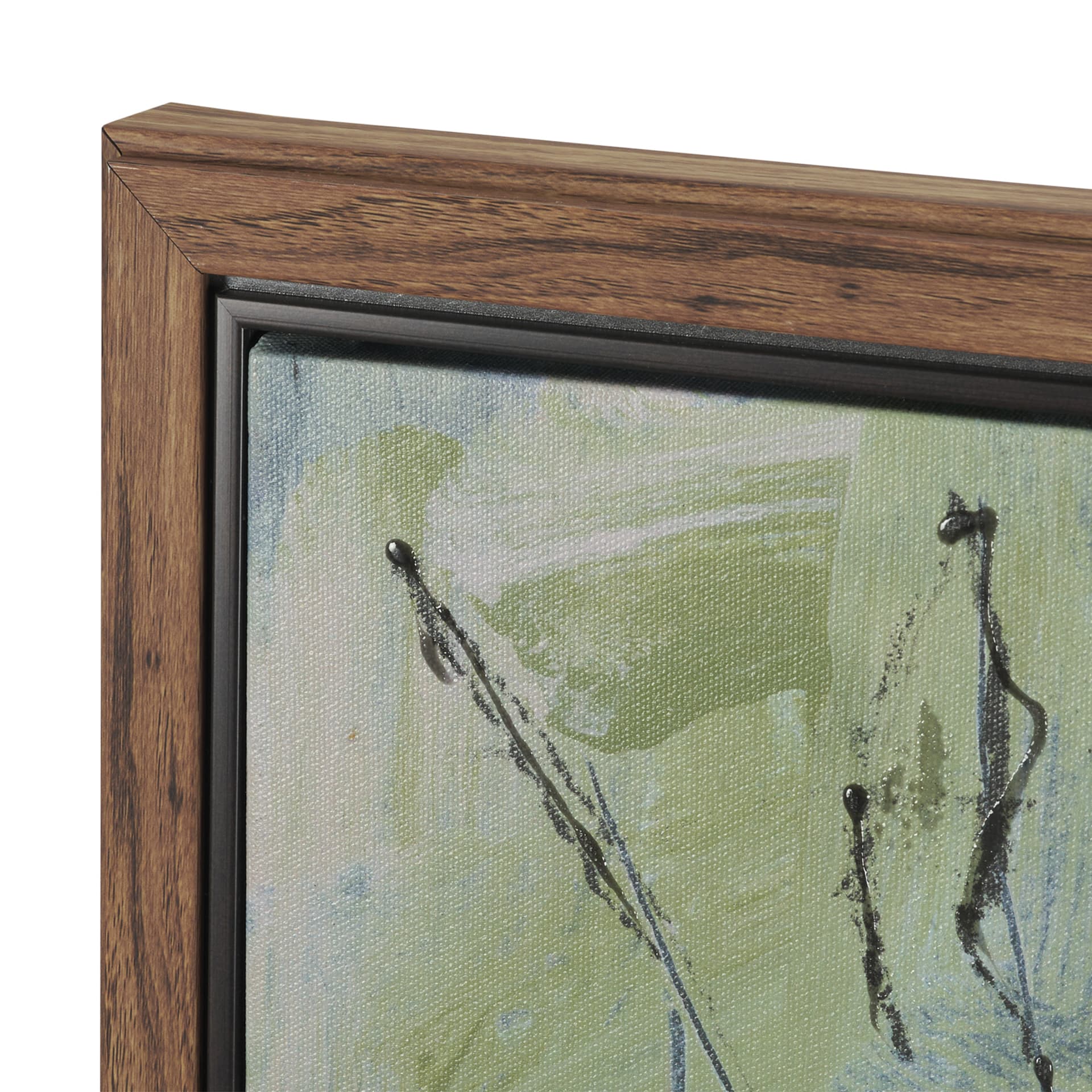 Posies II by Mercana Studio Hand-Embellished Textured Framed Canvas Artwork — product photograph