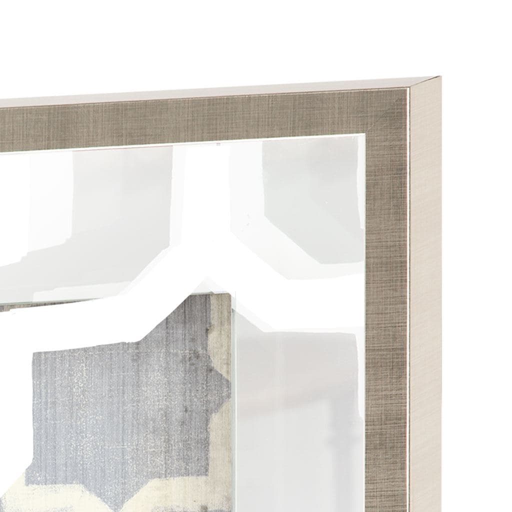 Silhouette & Pattern V (MC) Jennifer Goldberger Hand Embelished Framed Art Print Matted under Glass — product photograph