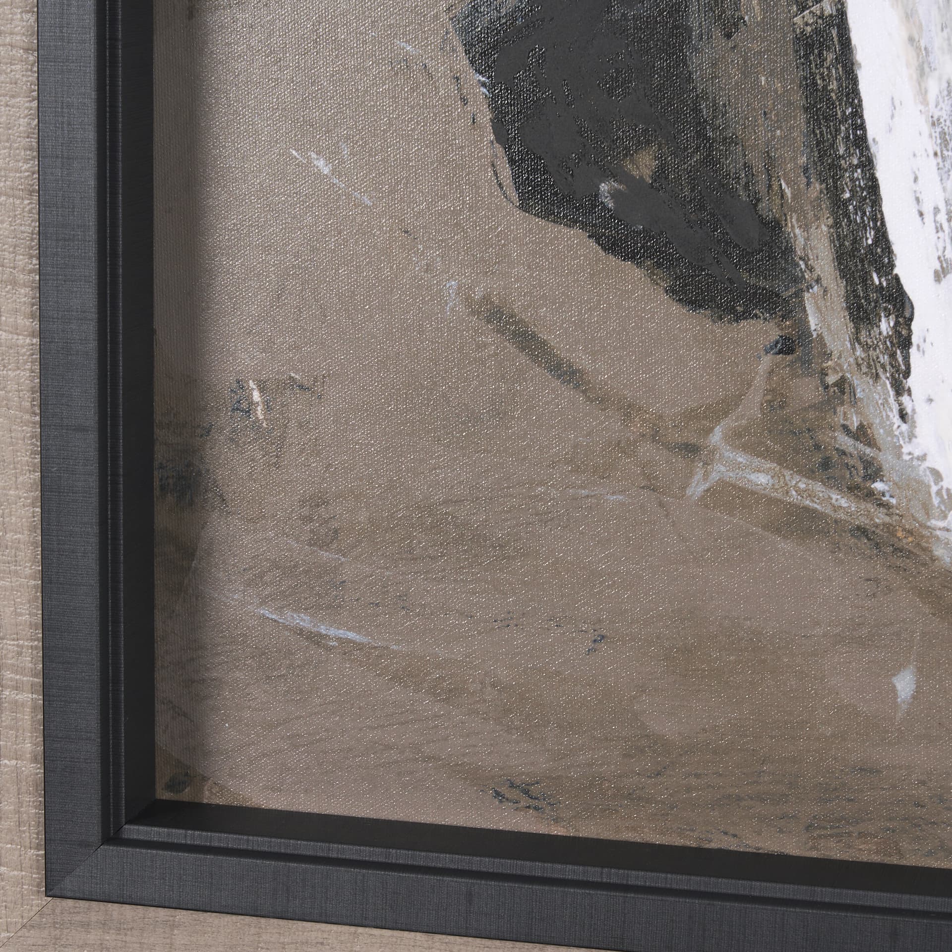Shaped & Balance II by Mercana Studio a Hand Embellished Textured Framed Art Print — product photograph
