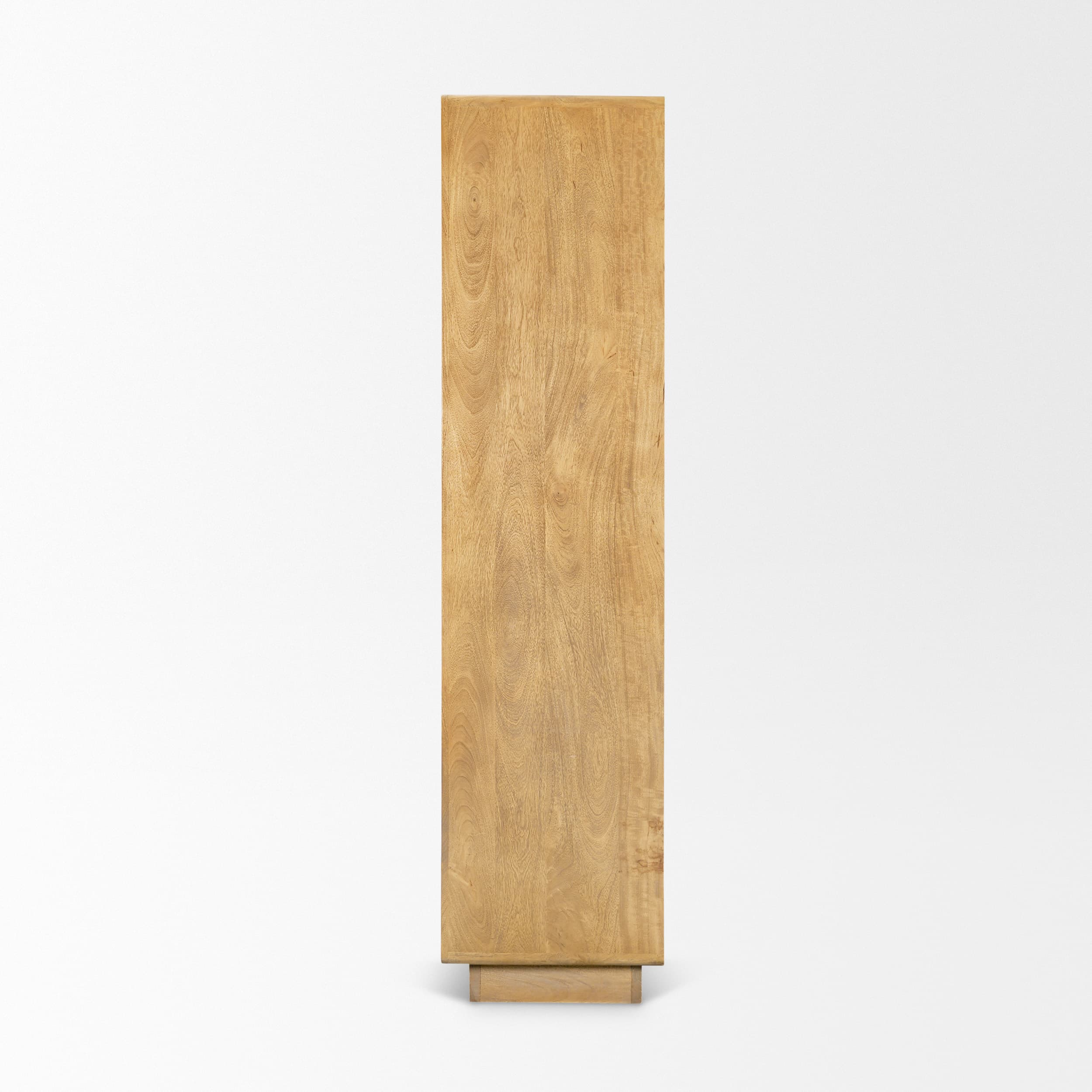 Valterra Light Brown Wood w/ Travertine 4 Door Tall Cabinet — product photograph