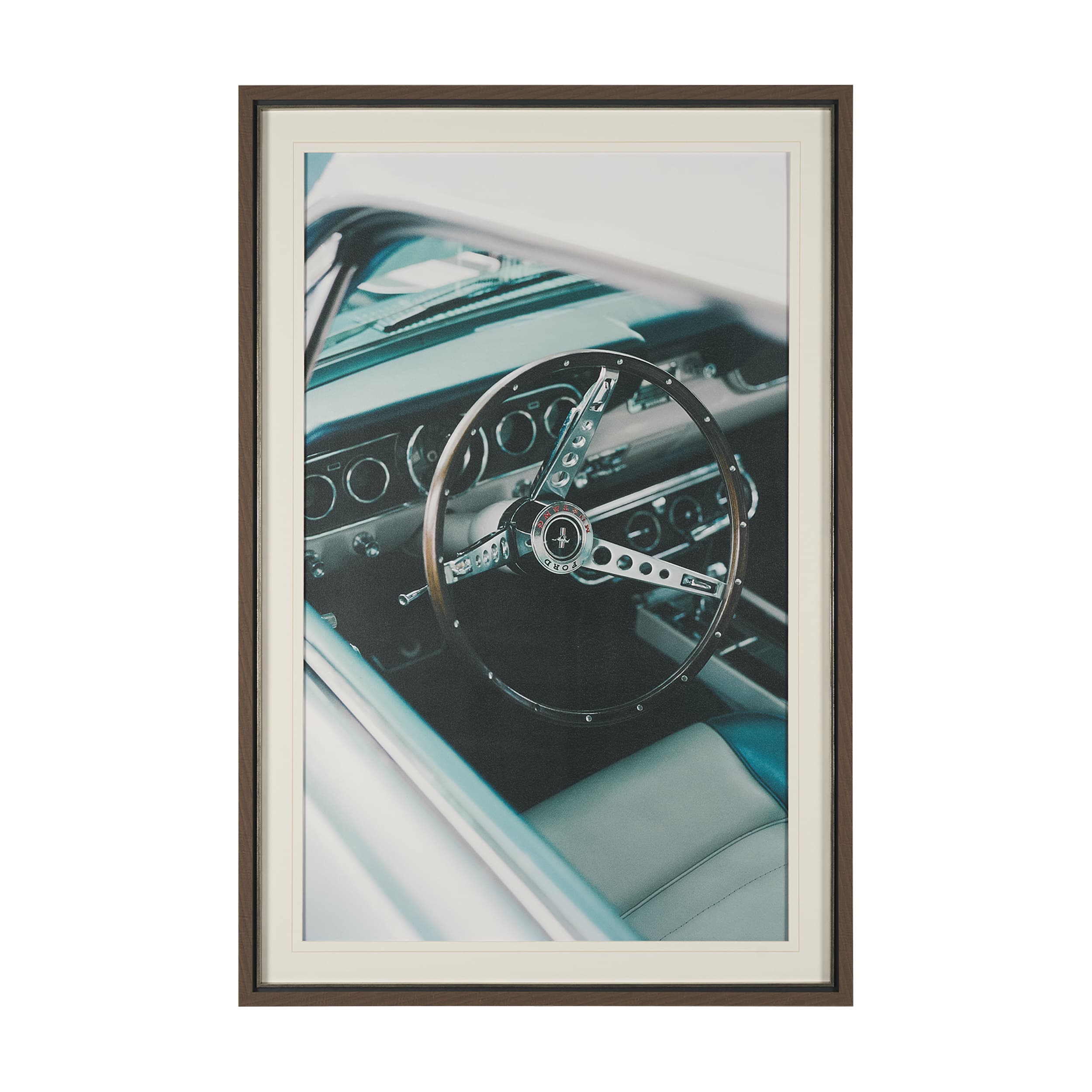Classic Car VII by Bethany Young Textured Framed Art Print Matted under Glass — product photograph