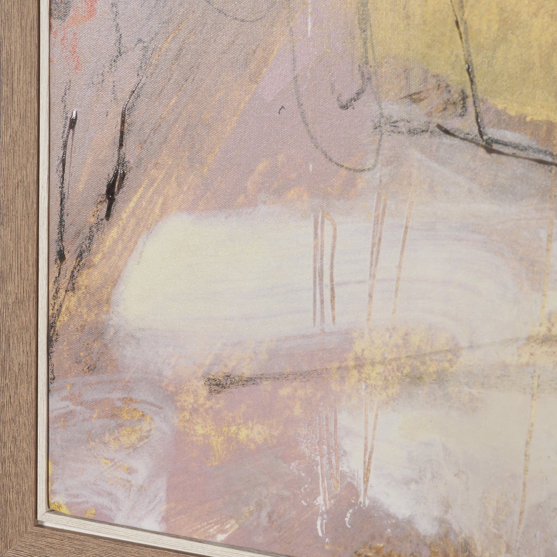Abstract Autumn 1 by Mercana Studio Hand-Embellished Textured Framed Canvas Artwork — product photograph