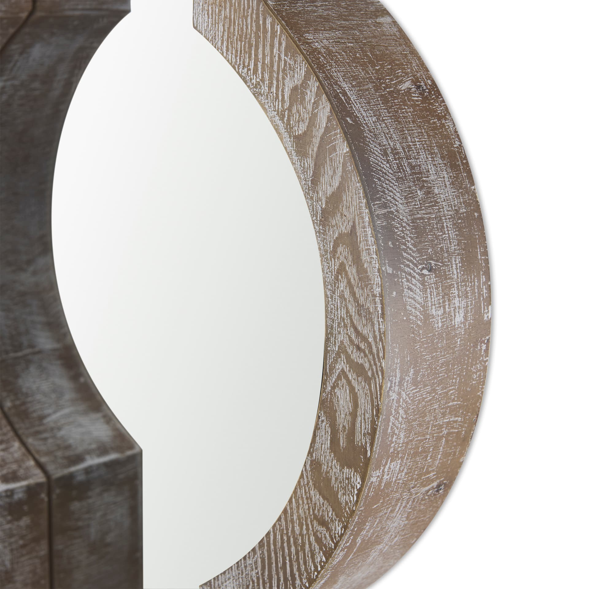 Tamanar 15.0 x 3.0 x 34.1 Light Brown Wood Frame Wall Mirror — product photograph