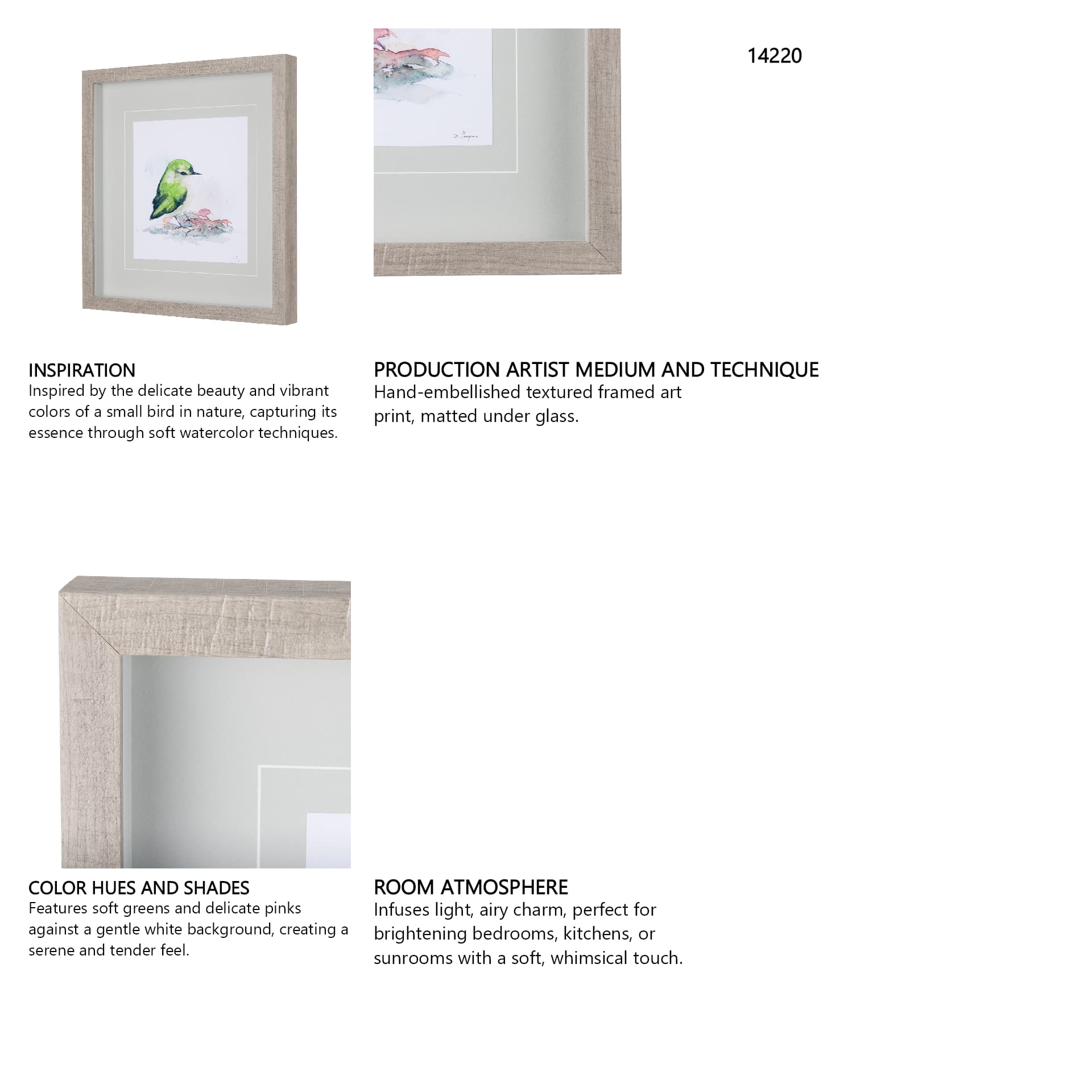 Rifleman II by Mercana Studio a Hand Embellished Textured Framed Art Print Matted under Glass — in a styled room