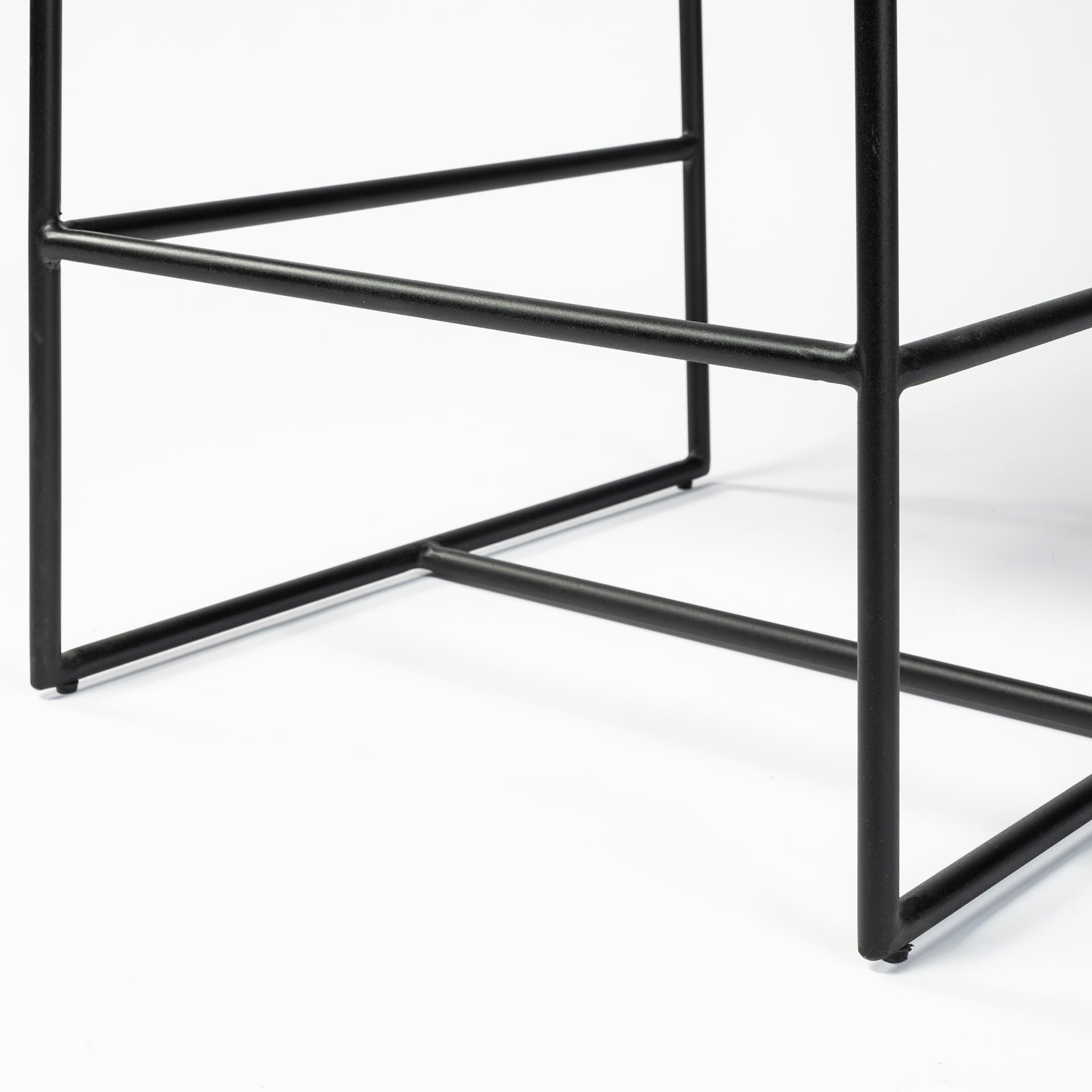 Stamford Backless 36.8in Seat Counter Stool | Beige Fabric w/ Metal — product photograph