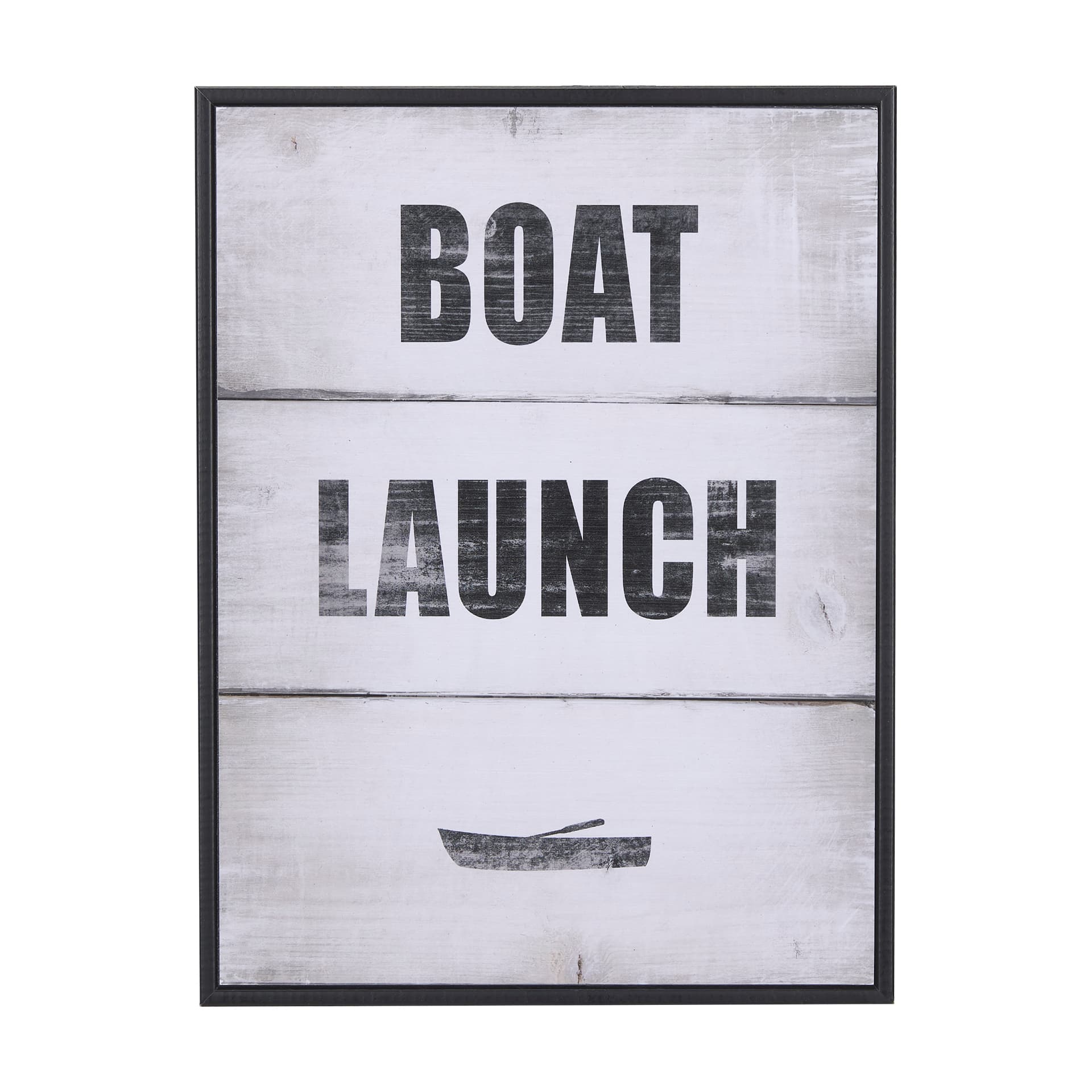 Boat Launch by Mercana Studio a Hand Embellished Textured Framed Art Print — product photograph