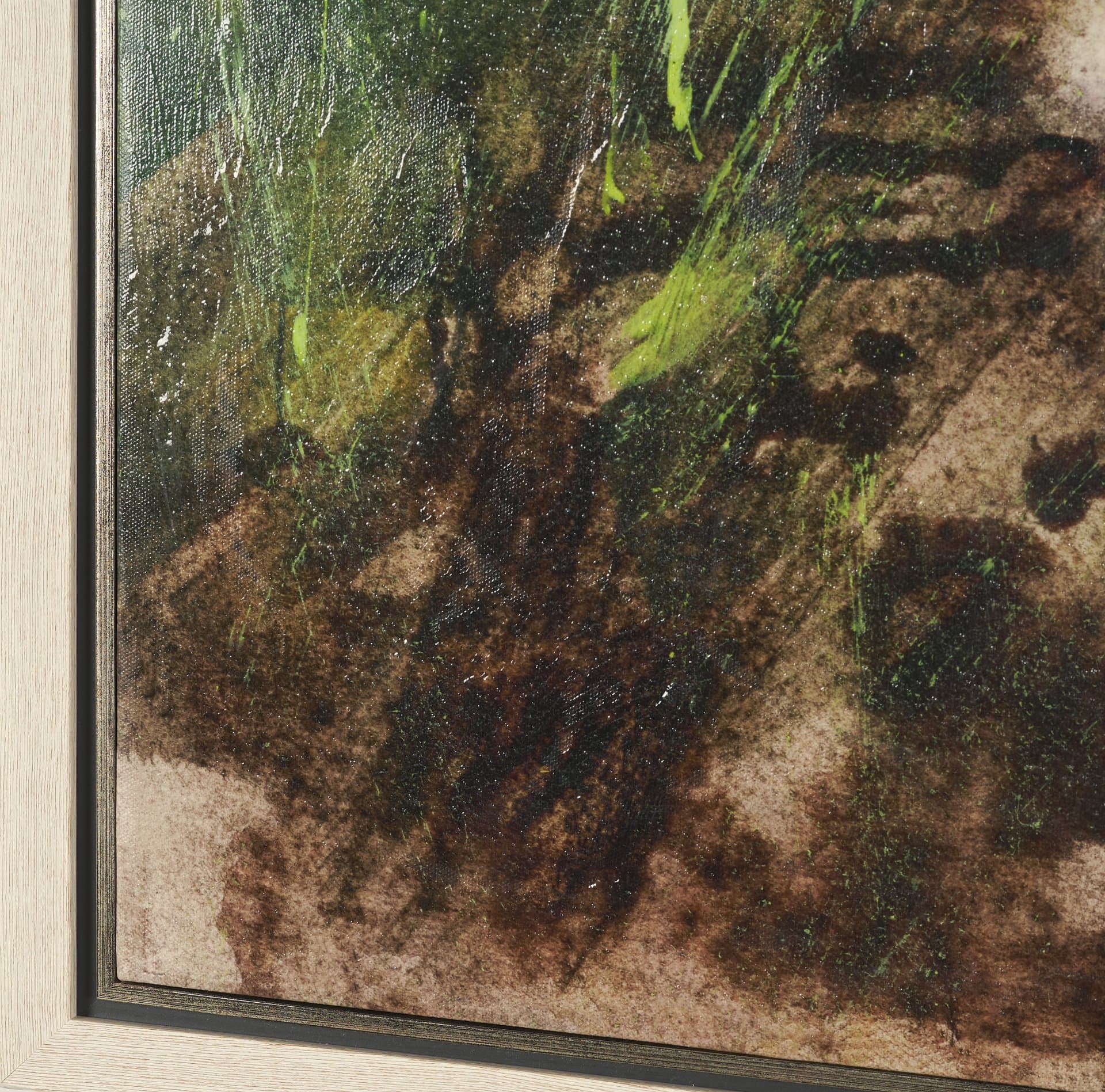 Beach View I by Mercana Studio Hand-Embellished Textured Framed Canvas Artwork — product photograph