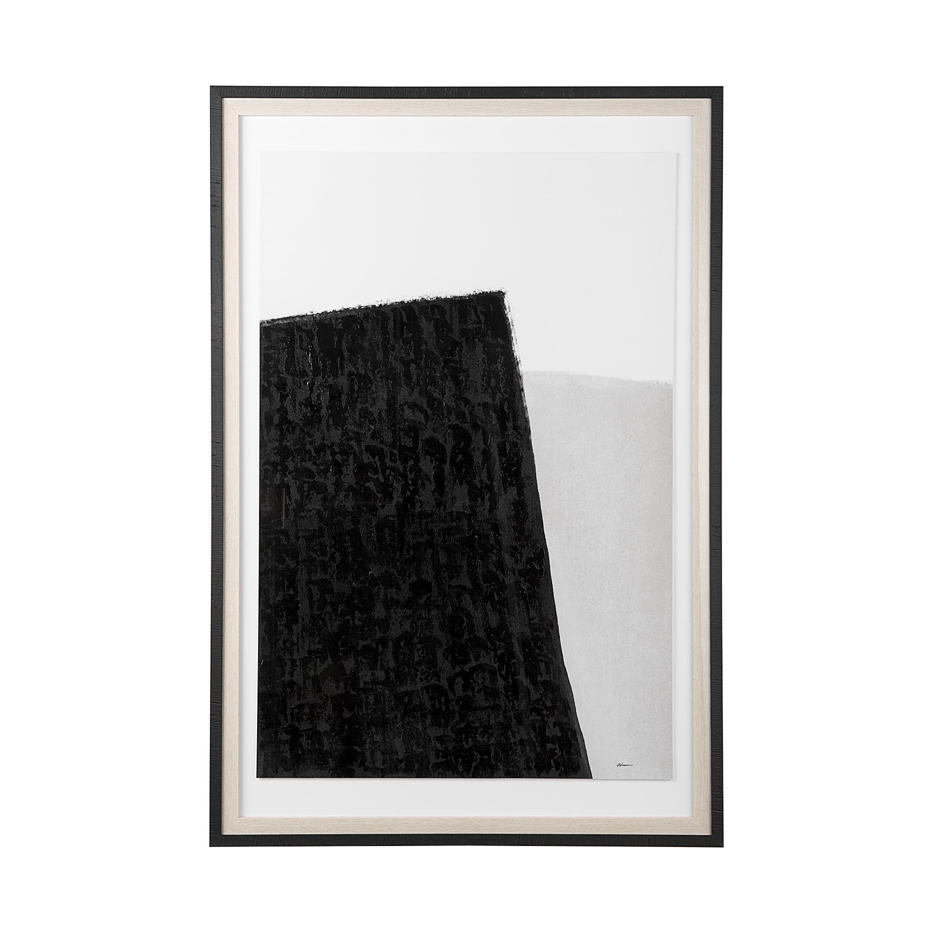 Pages I by Mercana Studio a Hand Embelished Textured Framed Art Print Matted under Glass — product photograph