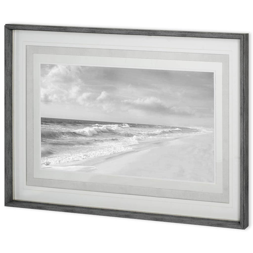 Hamptons V by James McLoughlin a Hand Embellished Textured Framed Photo Art Print Matted under Glass — product photograph