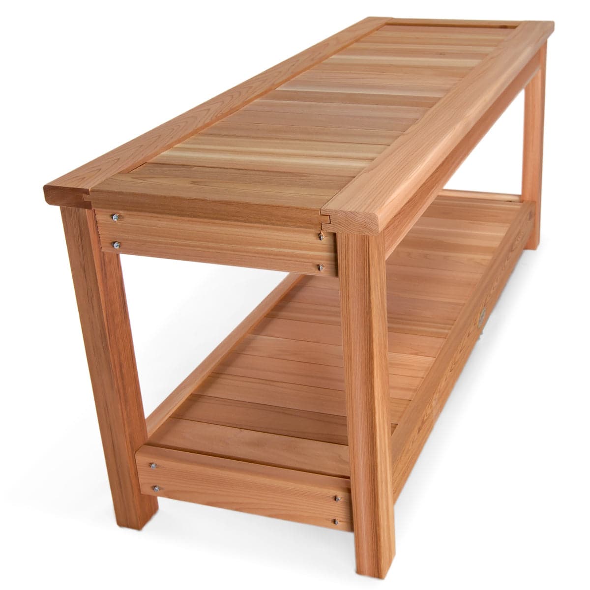 Cedar Sauna Bench — product photograph