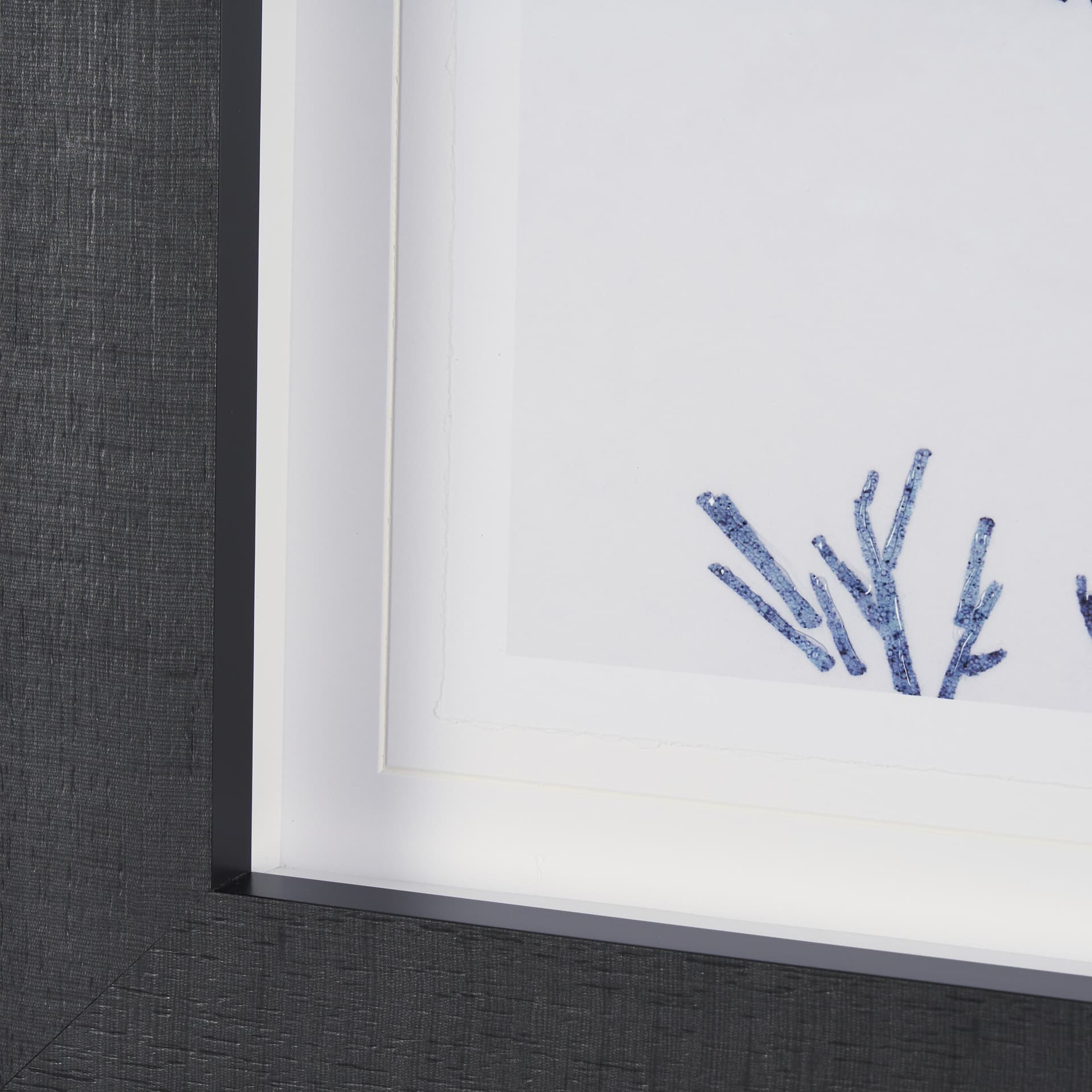 Evergreen Branches II by Mercana Studio a Hand Embellished Framed Art Print Matted under Glass — product photograph