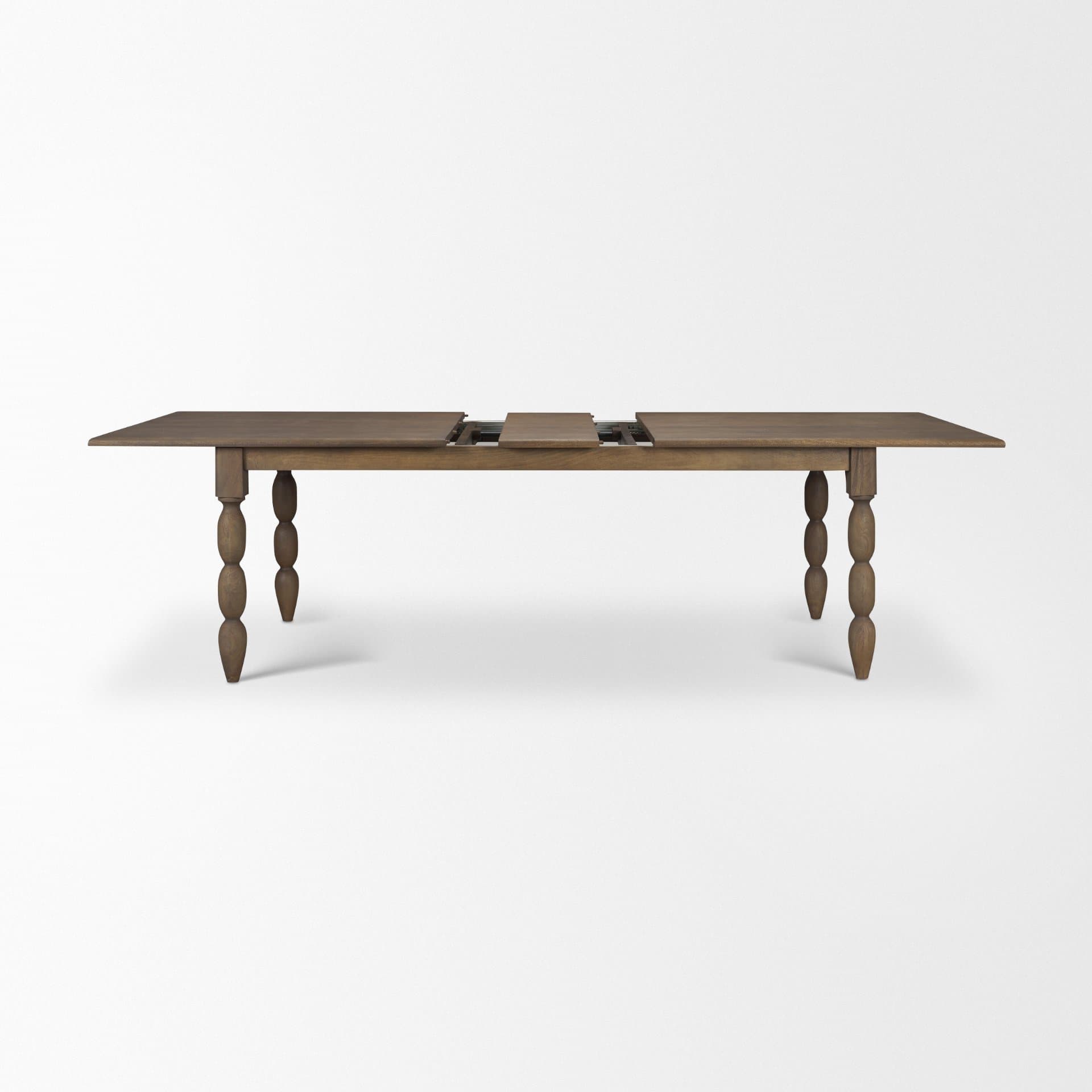 Angeline 96"L x 48"W Extendable Dining Table | Dark Brown Wood | Seats 8-10 — product photograph