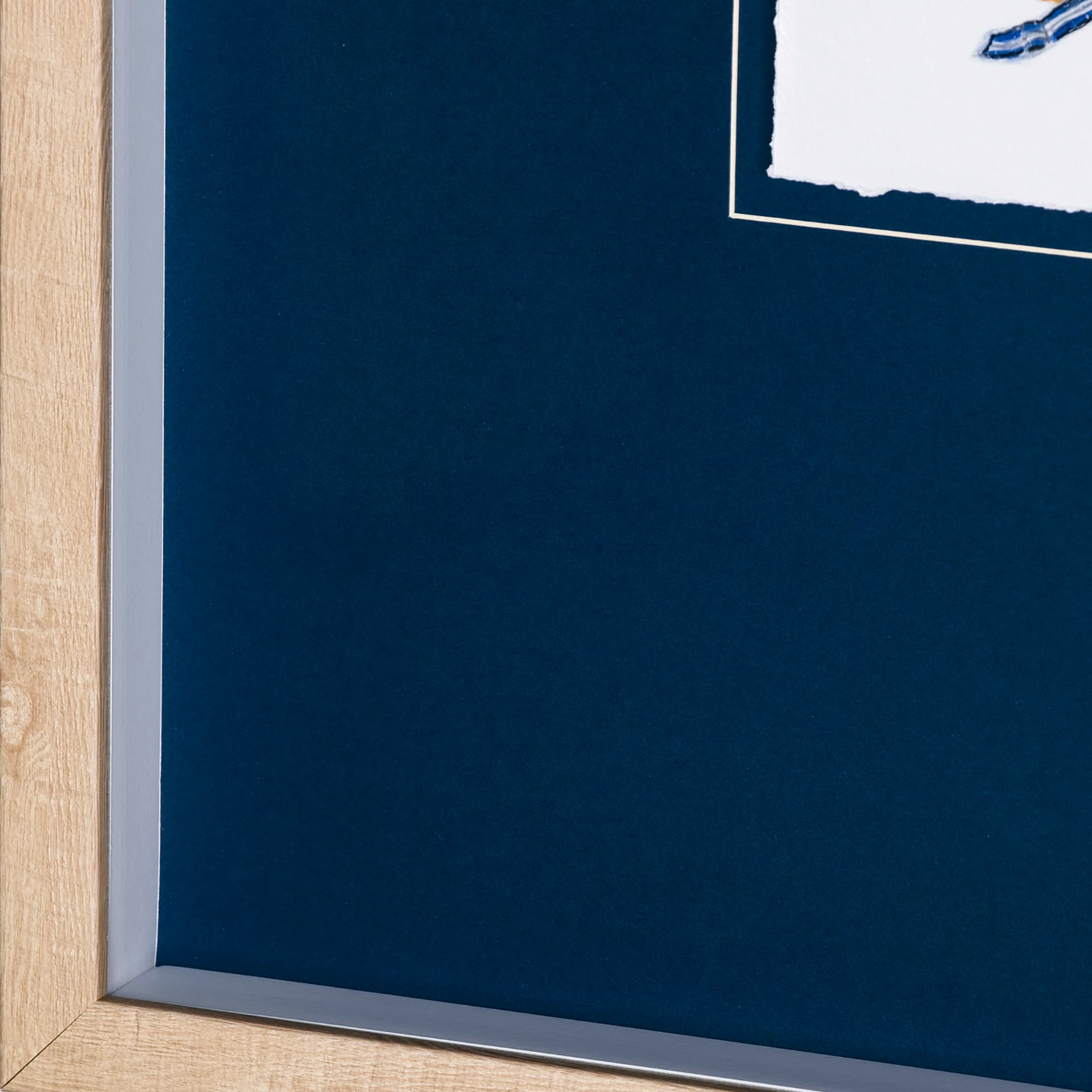 Lifejacket I by Mercana Studio a Hand Embellished Textured Framed Art Print Matted under Glass — product photograph