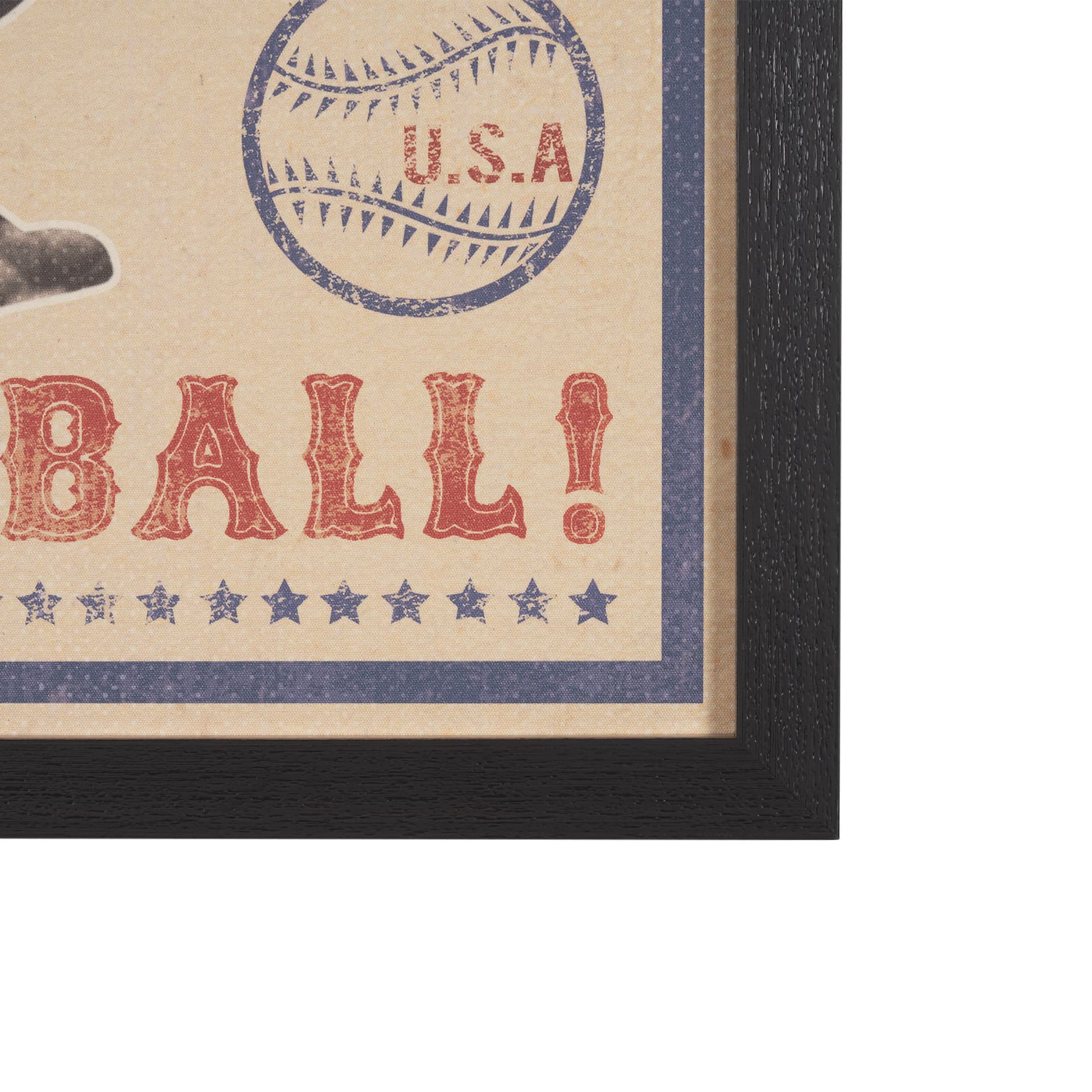 Play Ball by The Vintage Collection a Hand Embellished Framed Art Print — product photograph