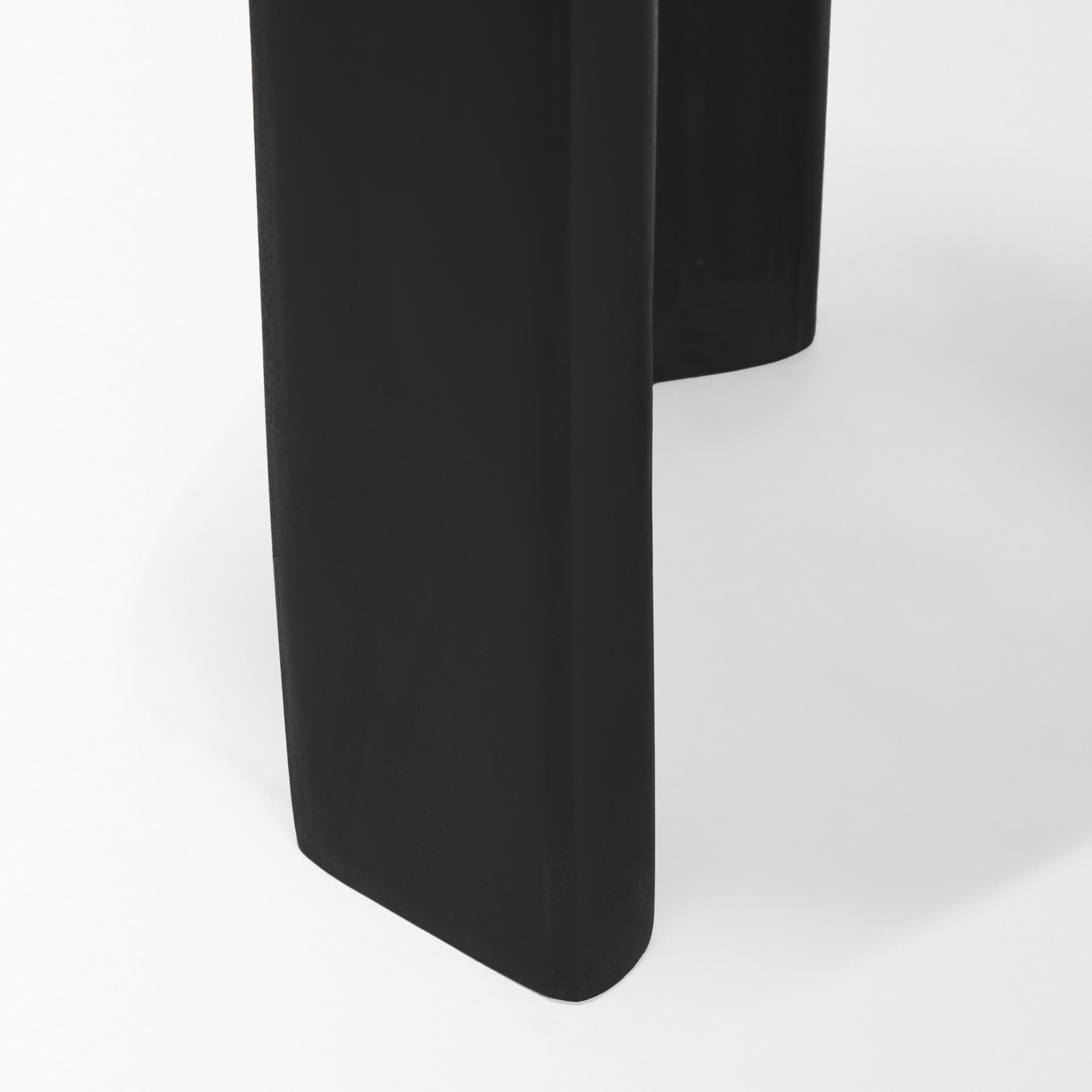 Riya Solid Black Wooden Stool — product photograph