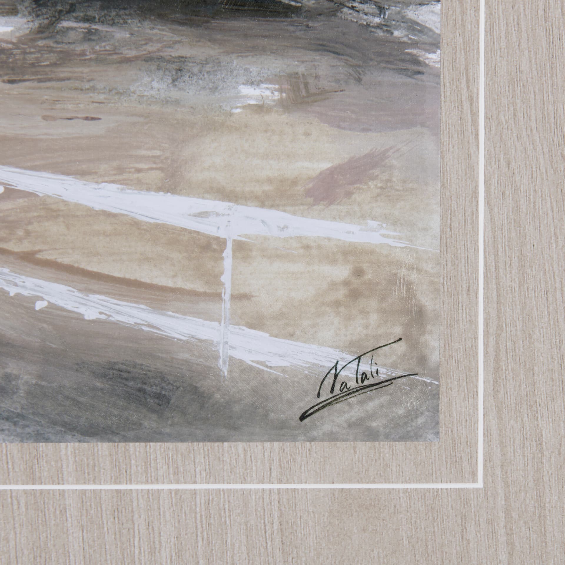Late Autumn in Countryside I by Mercana Studio Hand Embellished Framed Art Print Matted under Glass — product photograph