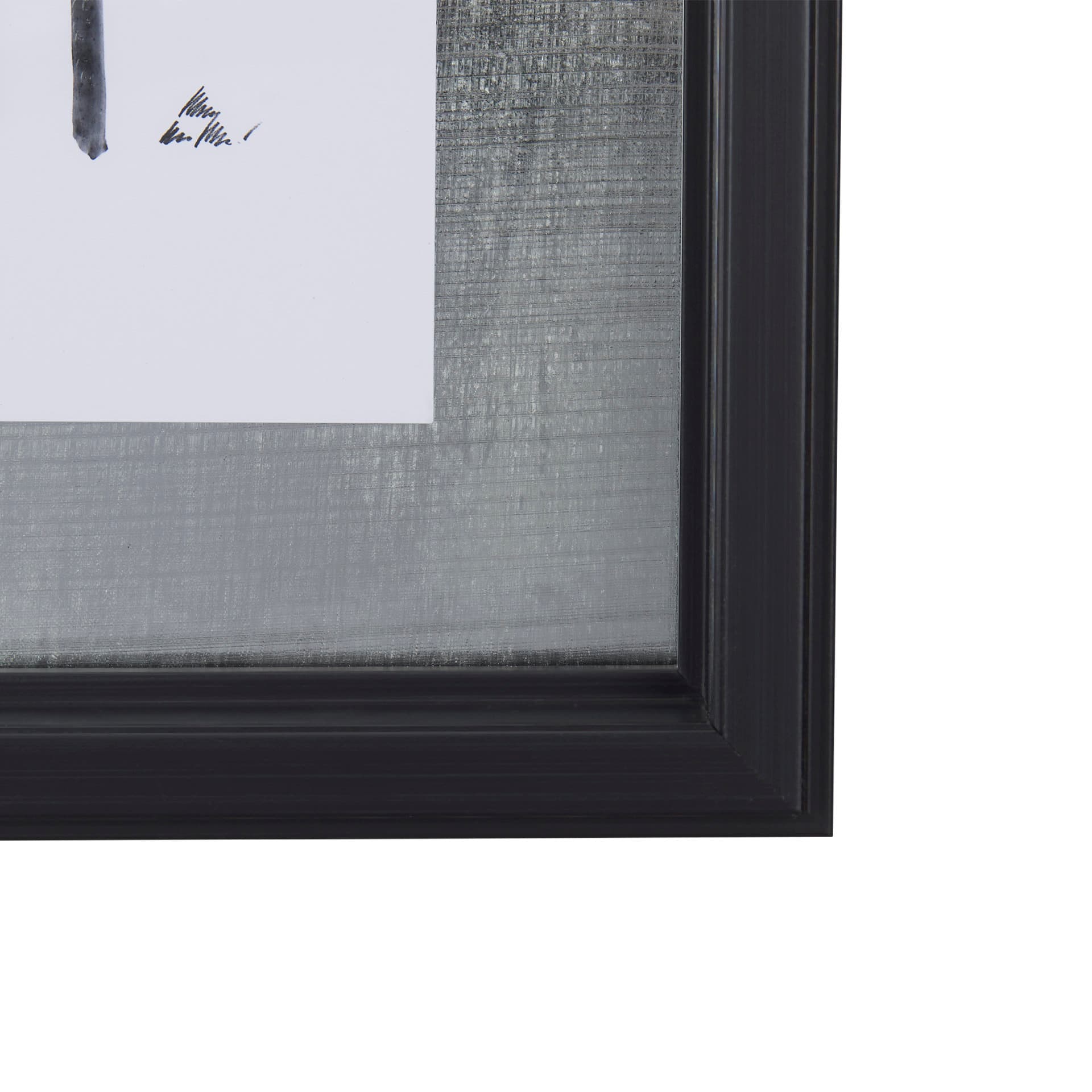 Lines II by Mercana Studio a Hand Embellished Textured Framed Art Print Matted under Glass — product photograph
