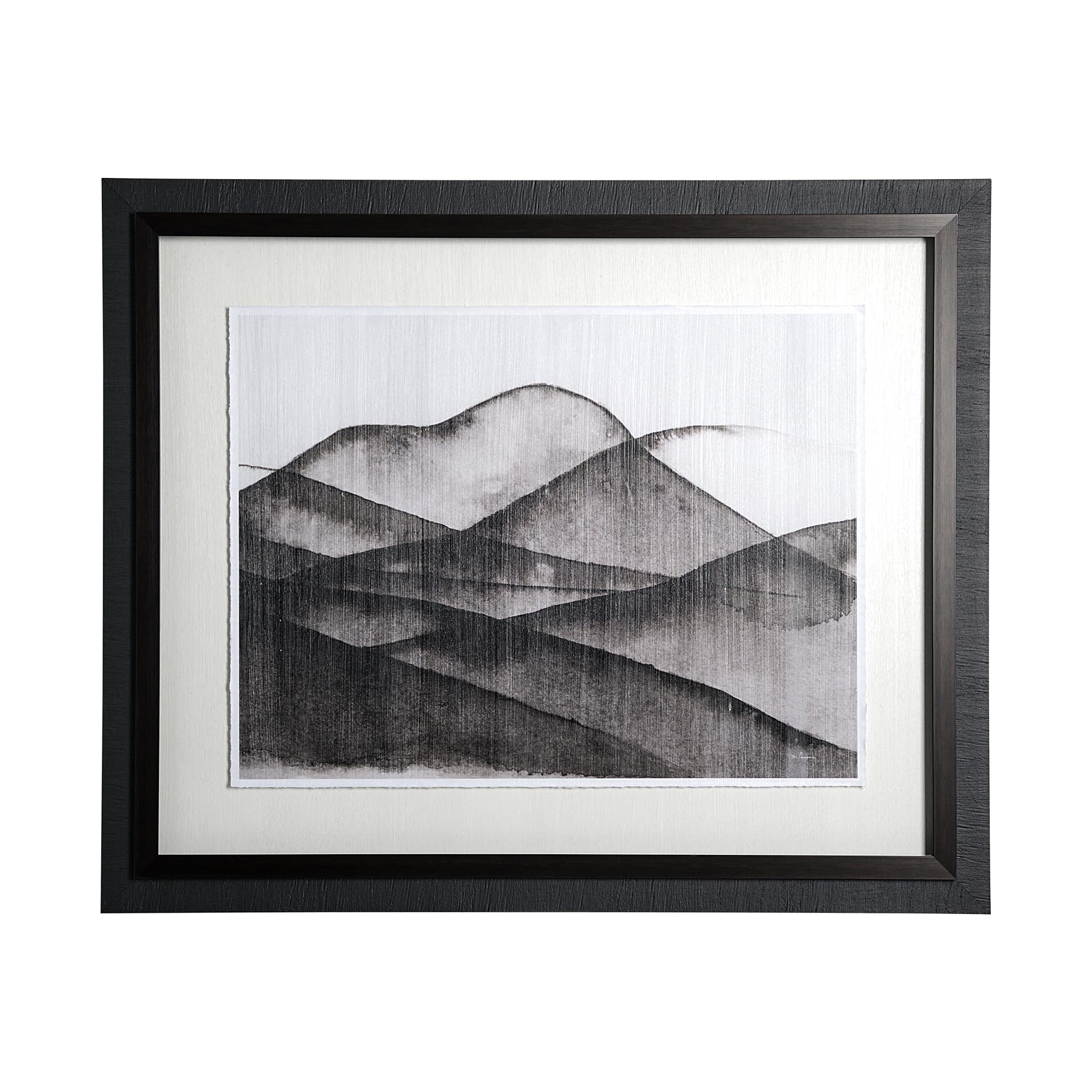 Beyond the Rainy Hills II by Mercana Studio Hand Embellished Framed Art Print Matted under Glass — product photograph