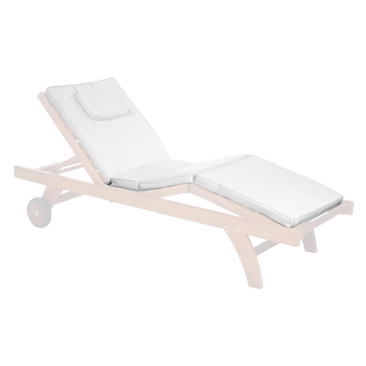 Chaise Lounger White Cushion TC70-W — product photograph
