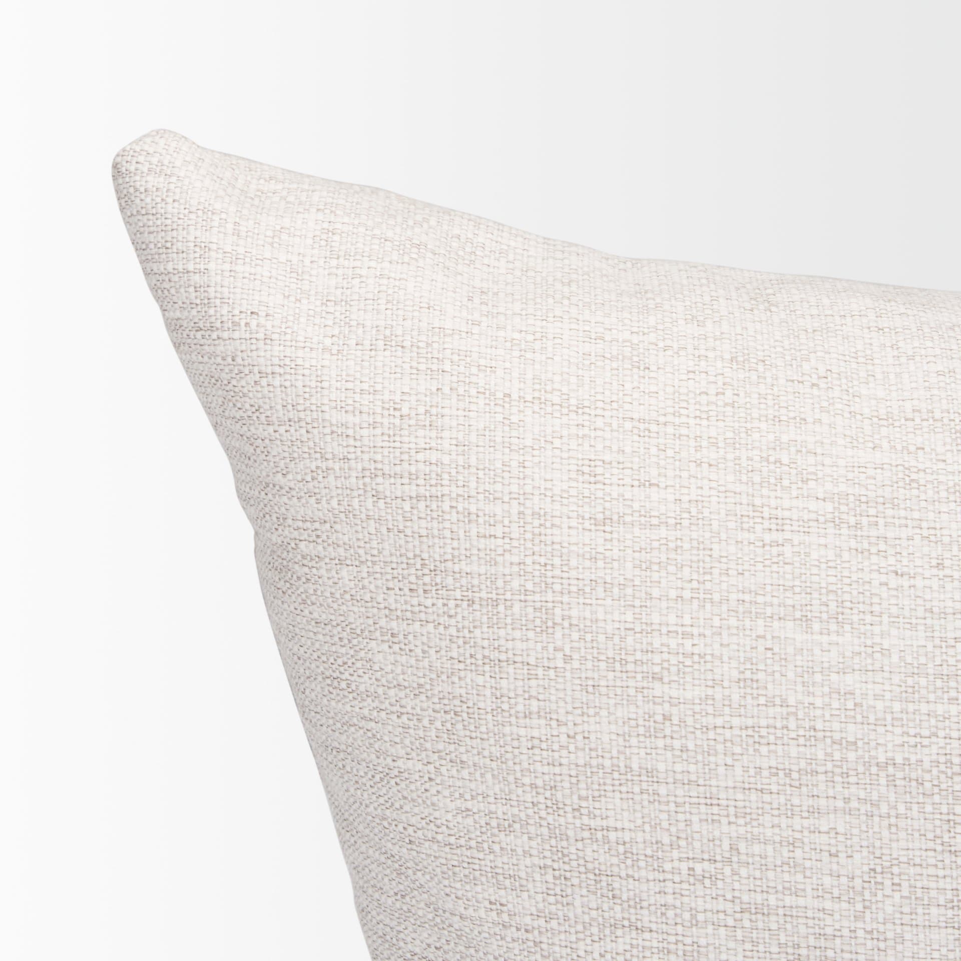 Halston Arm Pillow in Oatmeal Performance Fabric — product photograph