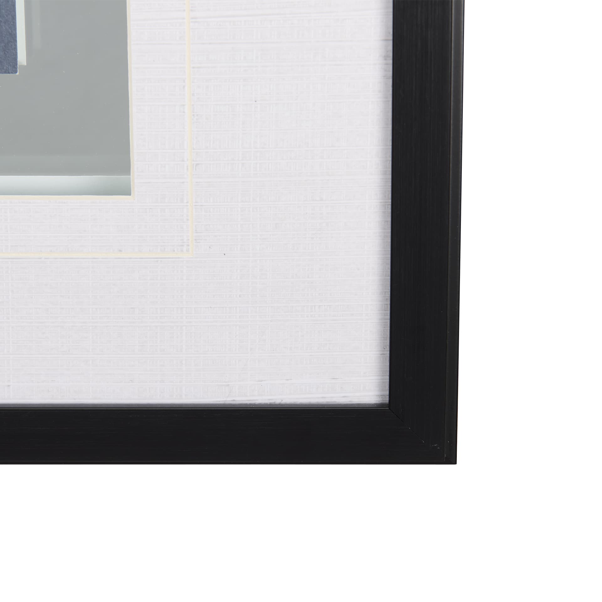 Botanical sketches IV (Blue) by Mercana Studio Hand Embellished Framed Art Print Matted under Glass — product photograph
