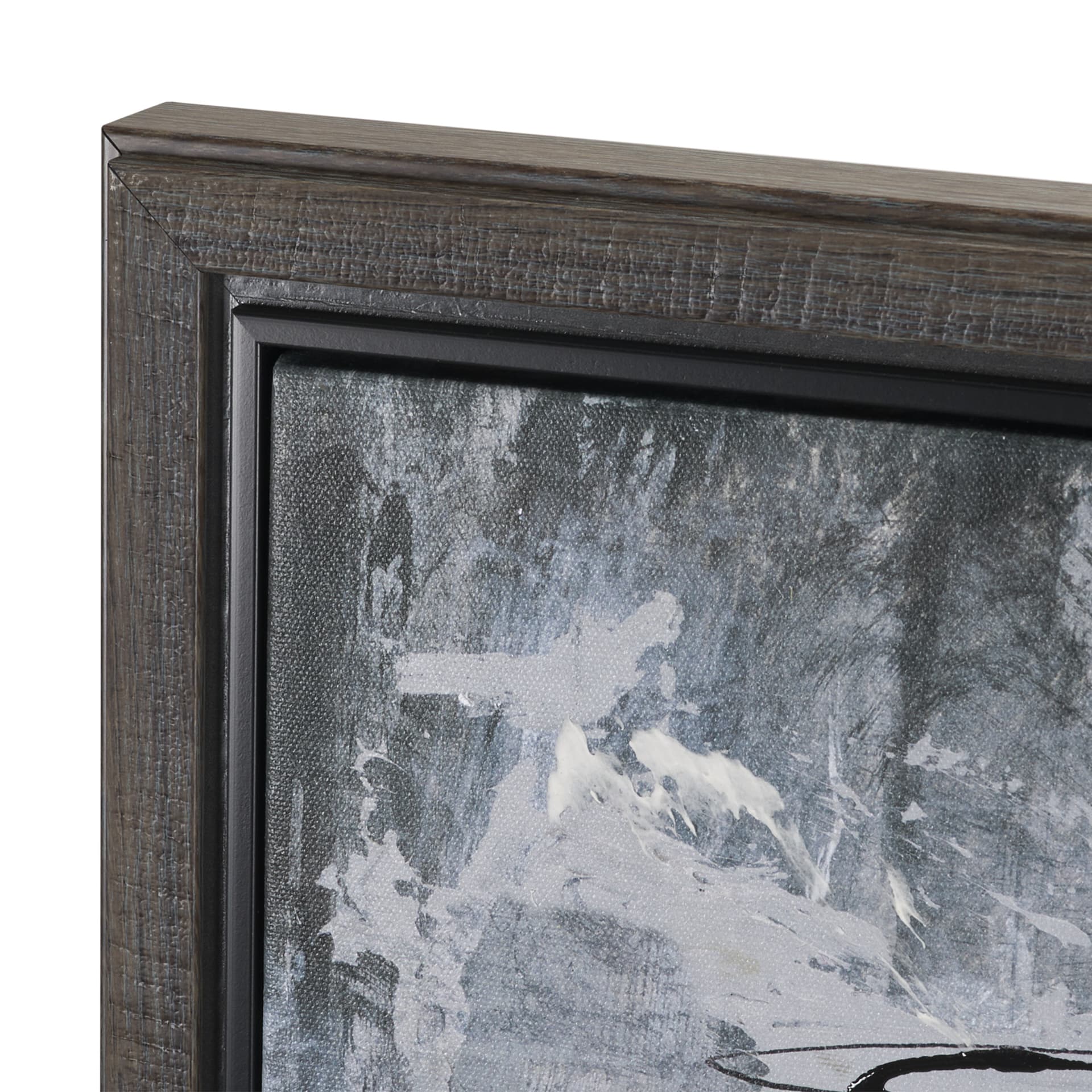 Community 4C by Mercana Studio Hand-Embellished Textured Framed Canvas Artwork — product photograph