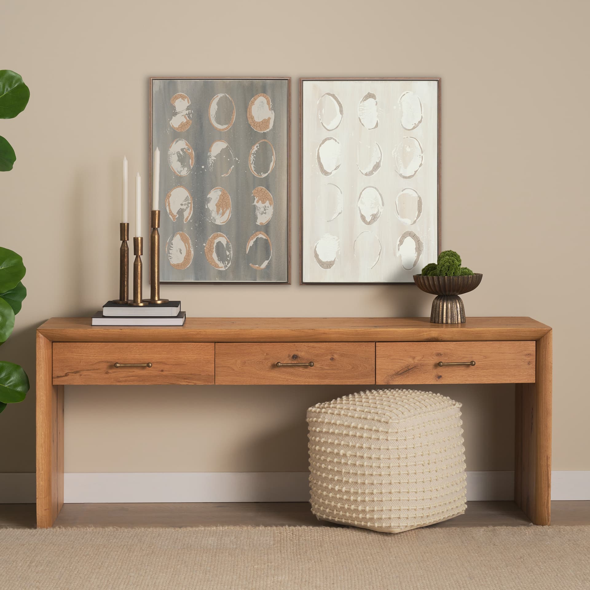 Equilibra I by Studio M a Handmade Original Framed Artwork — in a styled room