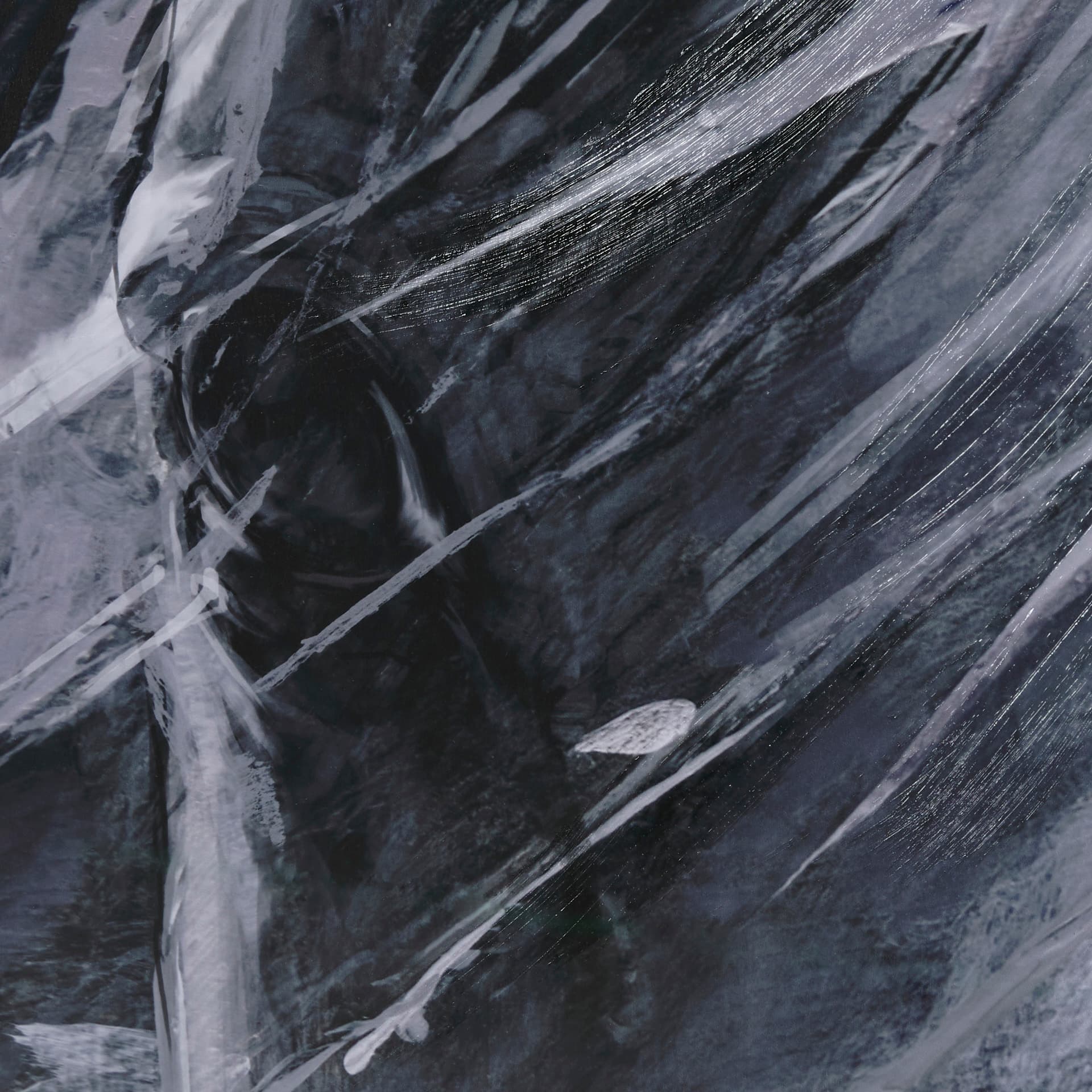 White Horse Portrait by Mercana Studio Hand Embellished Textured Framed Art Print Matted under Glass — product photograph