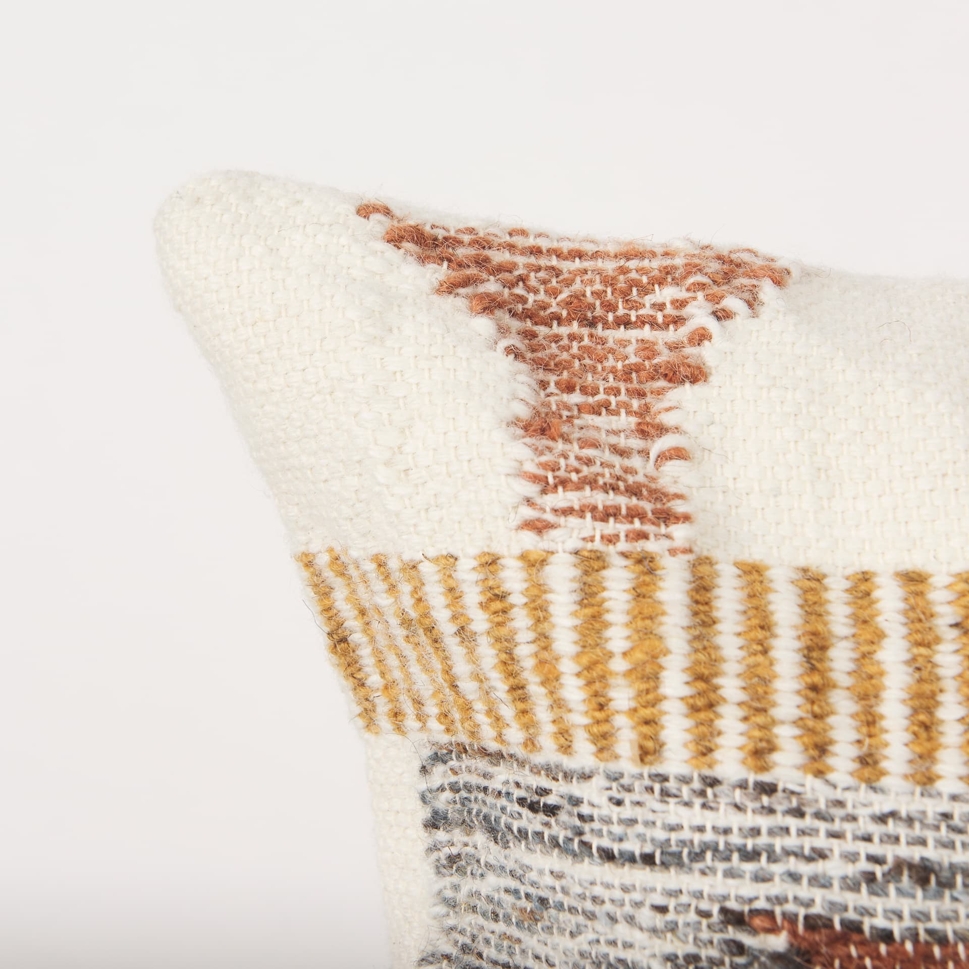 Kenzie 20x20 Multi Colored Print Square Pillow Cover w/ Non-Allergen Filler — product photograph