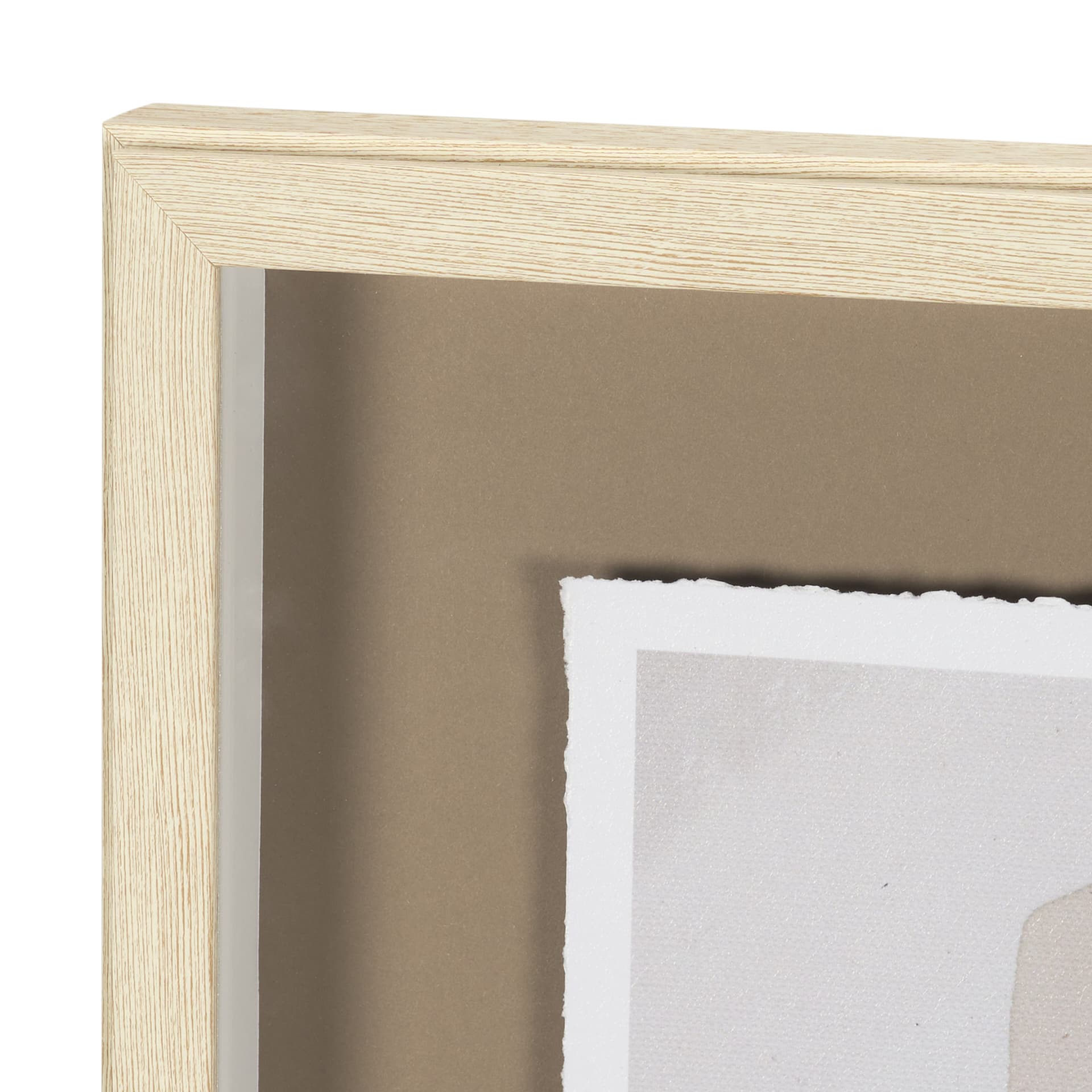 Weathered Silence II by Mercana Studio Hand Embelished Textured Framed Artwork Matted under Glass — product photograph