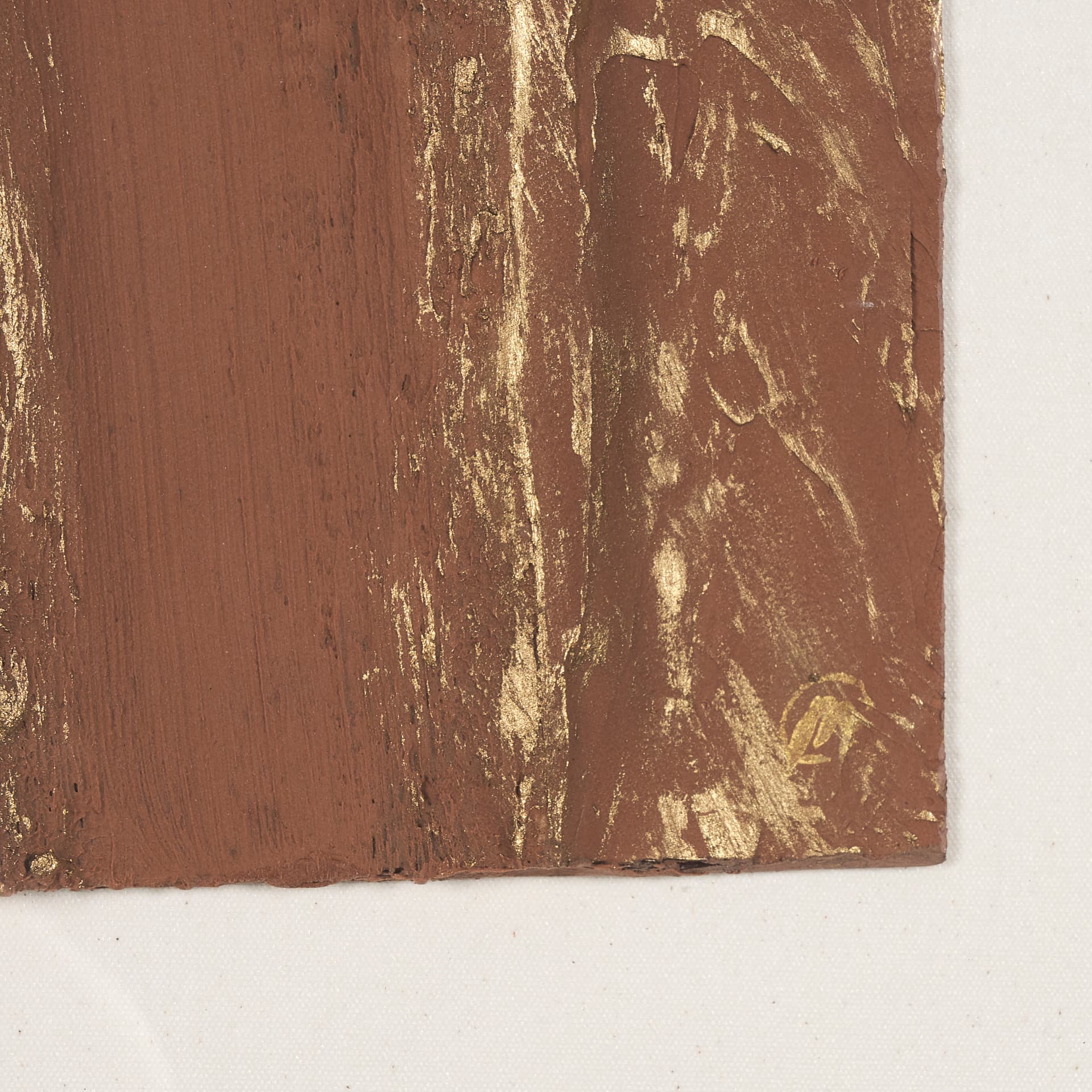 Terracotta Arches I by Studio M a handmade Original Framed 3D Textured Artwork under Glass — product photograph