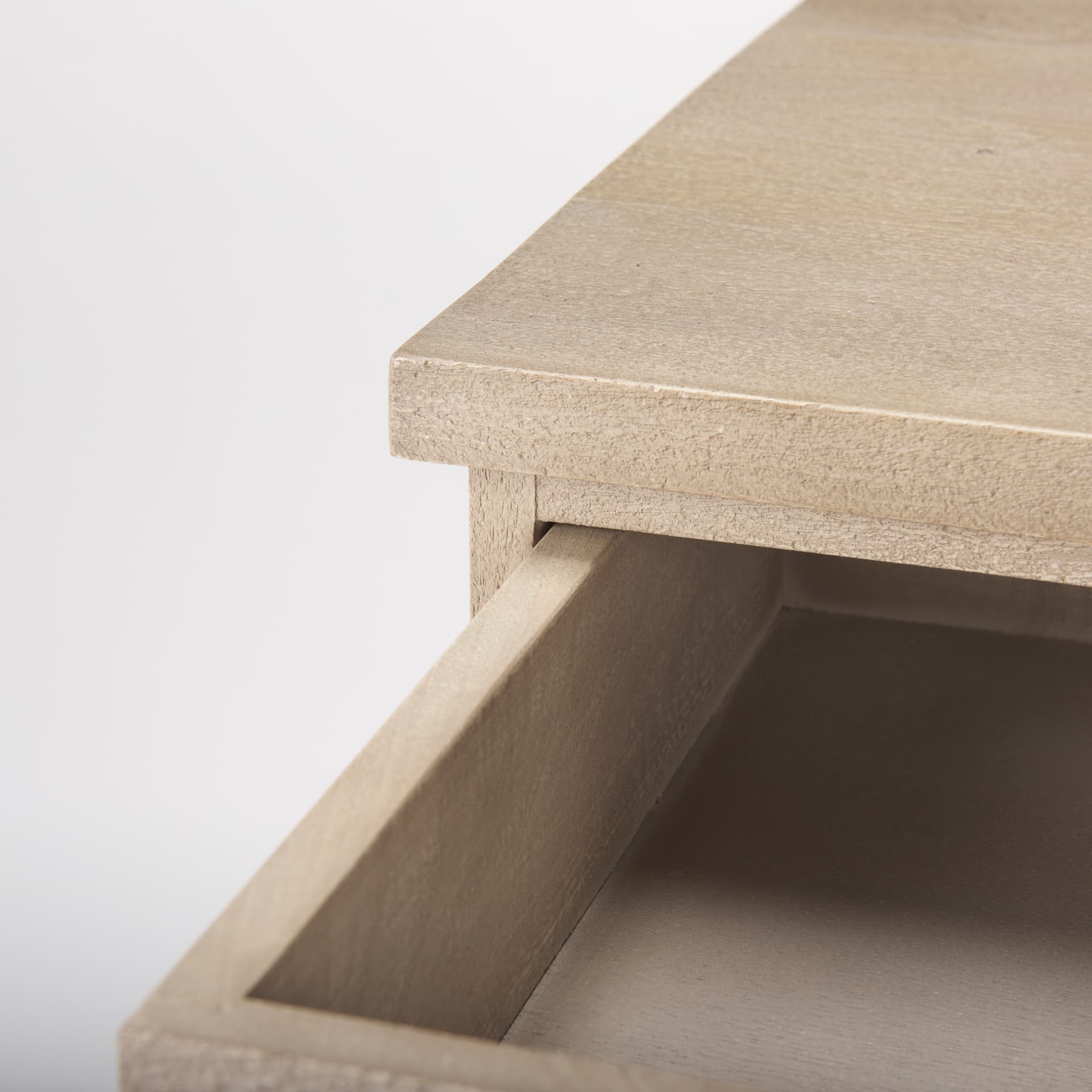 Braxton 33.5L x 18.5W x 31.5H Beige Wood W/Black Accents 2 Door Accent Cabinet — product photograph