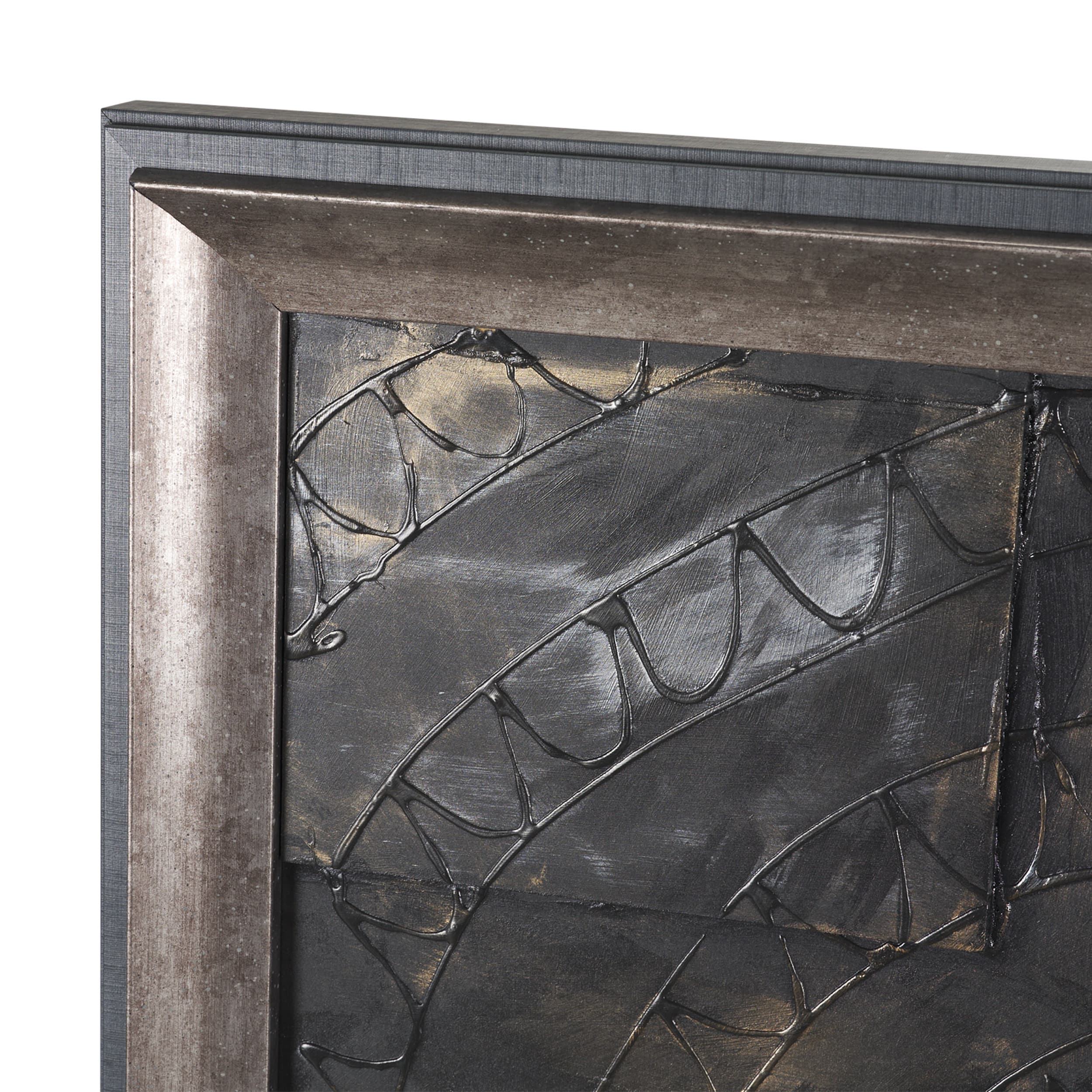 Layered Alloy I by Studio M a handmade Original 3D Textured Framed Artwork — product photograph