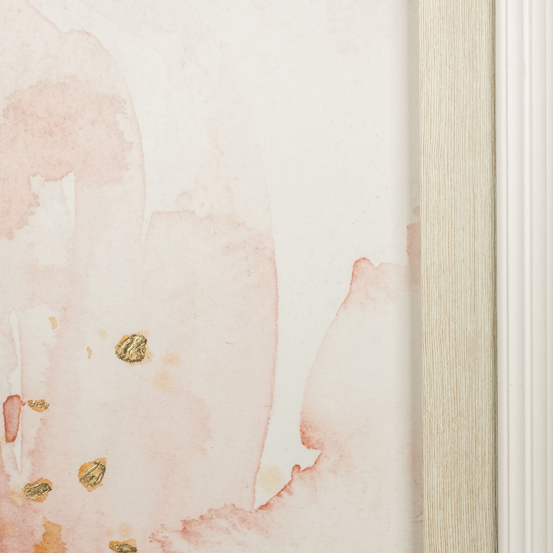Watercolor Blossoms II by PI Studio a Hand Embellished Textured Framed Art Print Matted under Glass — product photograph