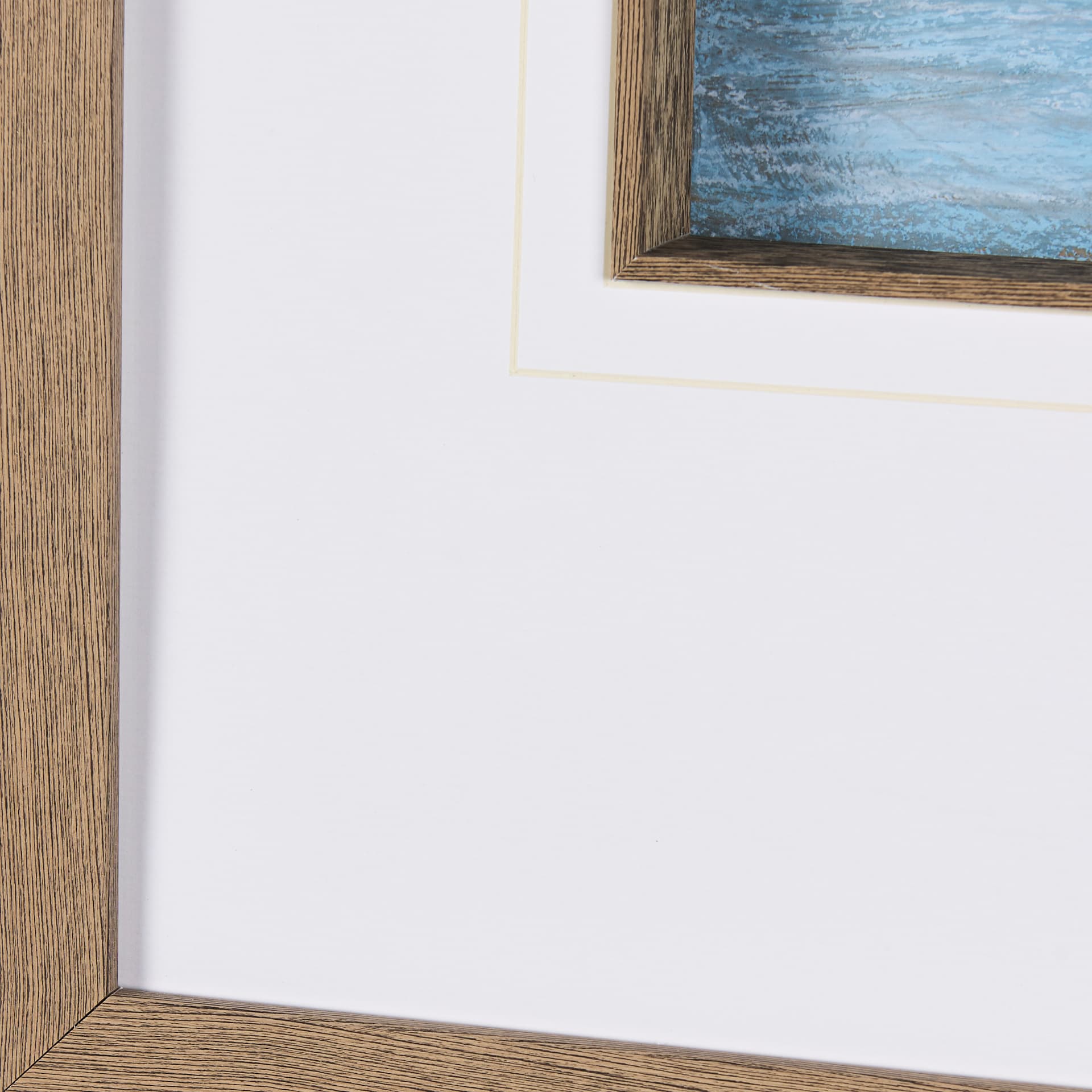 Cloud Bay II by Mercana Studio a Hand Embellished Textured Framed Art Print Matted under Glass — product photograph