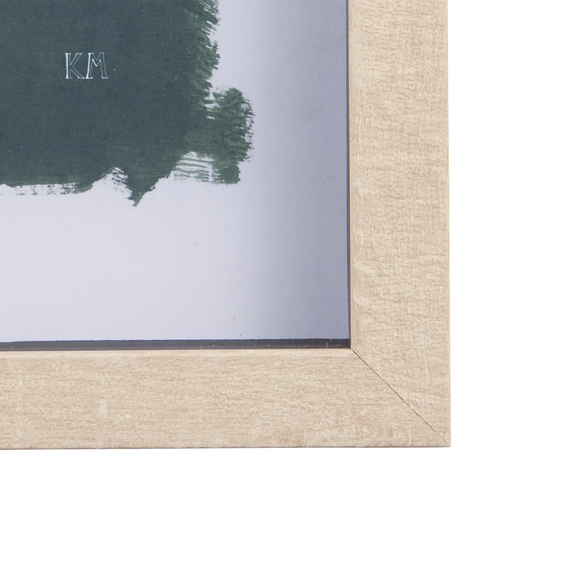 Green Desert II by Mercana Studio a Hand Embelished Textured Framed Art Print Matted under Glass — product photograph