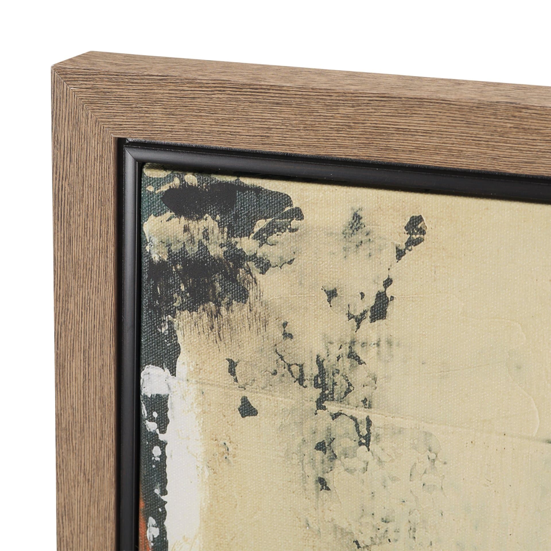 In Profile 2 by Sarah Helser Hand-Embellished Textured Framed Canvas Artwork — product photograph