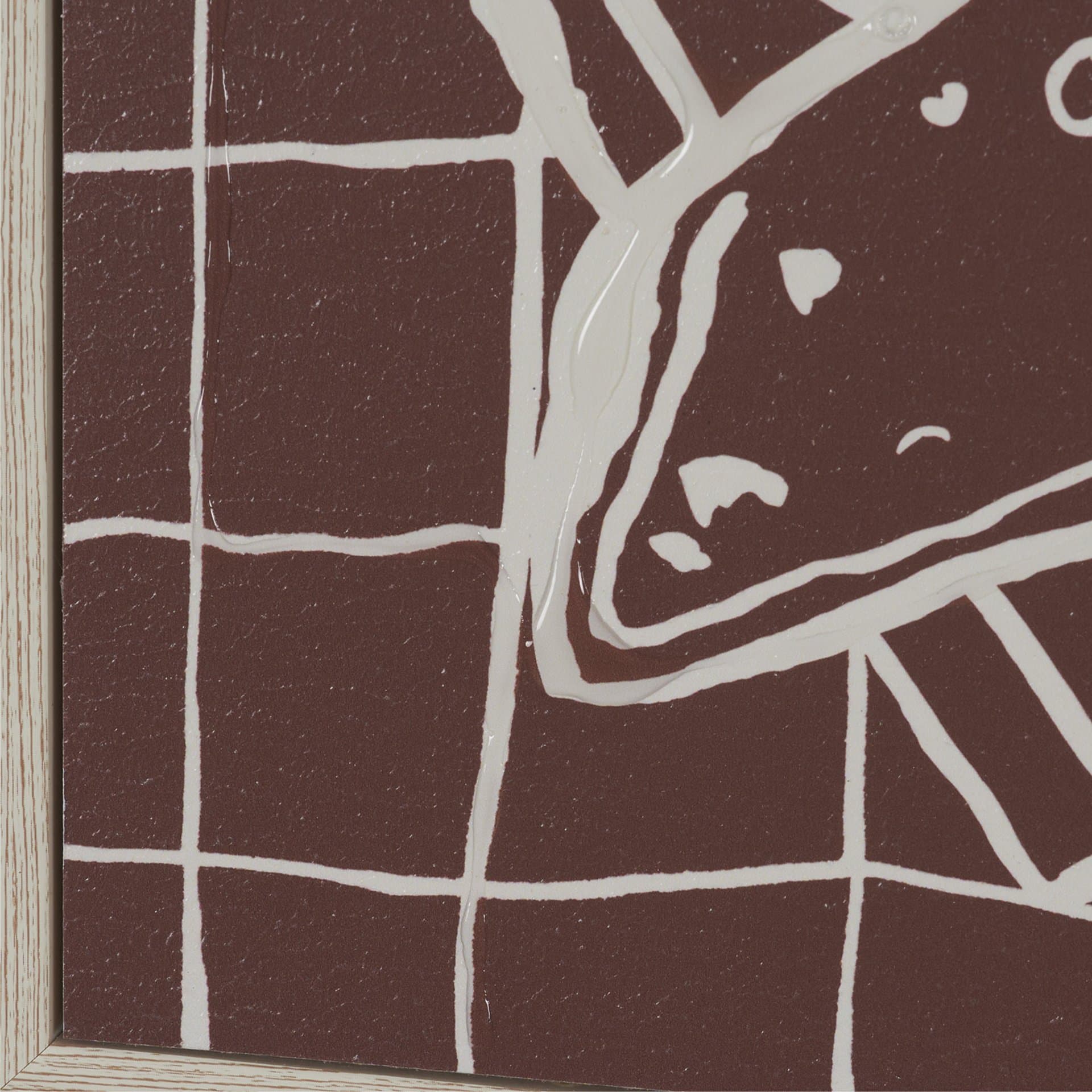 Breakfast Doodles(Set 2) by Jenaya Jackson Hand-Embellished Texture Frame Artwork Matted under Glass — product photograph