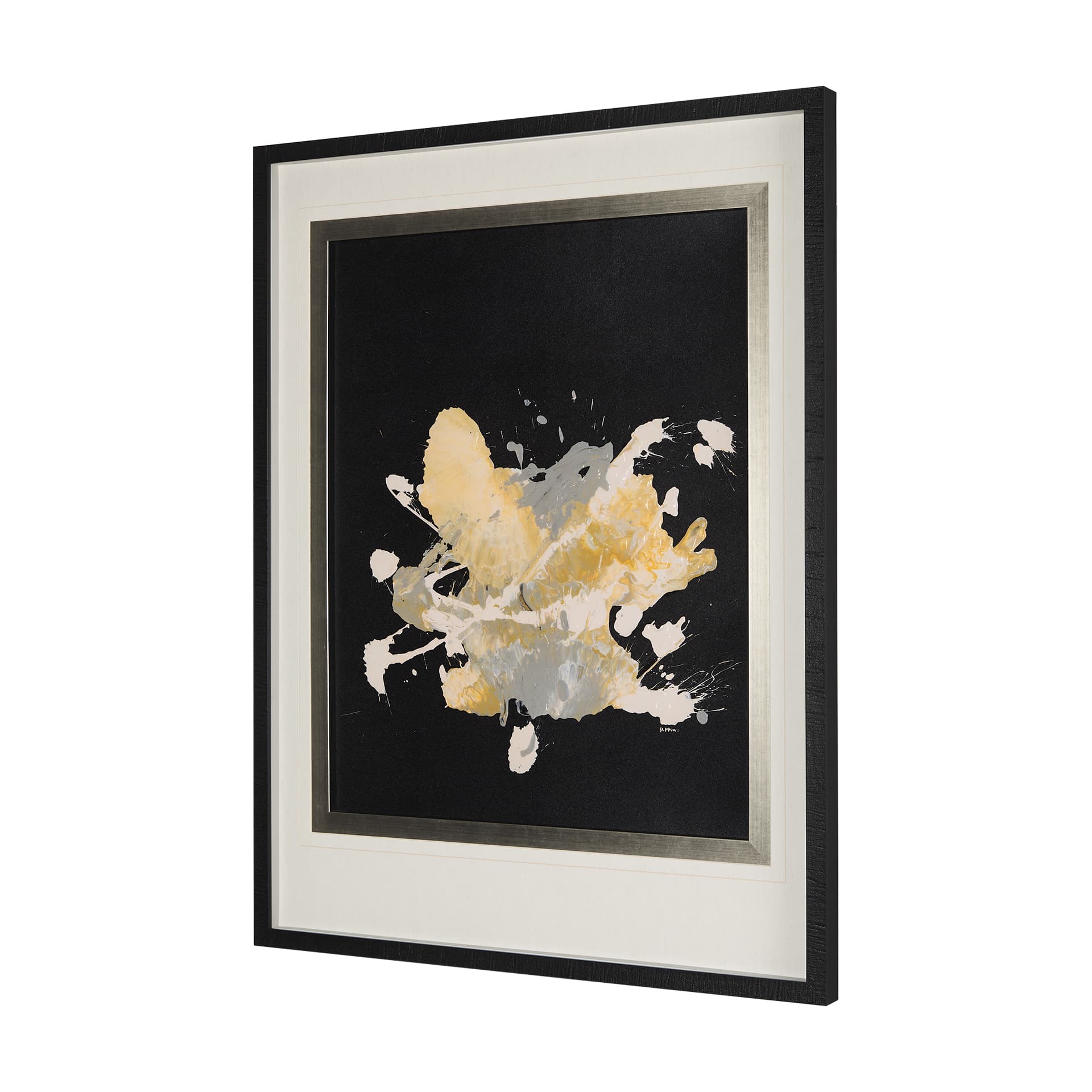 Cosmos I by Mercana Studio a Hand Embellished Textured Framed Art Print Matted under Glass — product photograph