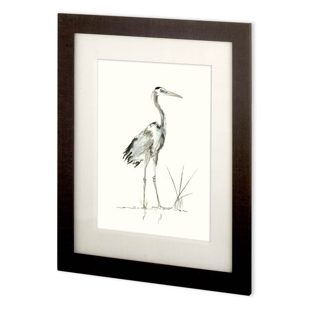 Custom Evening Watch I (MC) by Nan Rae Hand Embellished Textured Framed Art Print Matted under Glass — product photograph