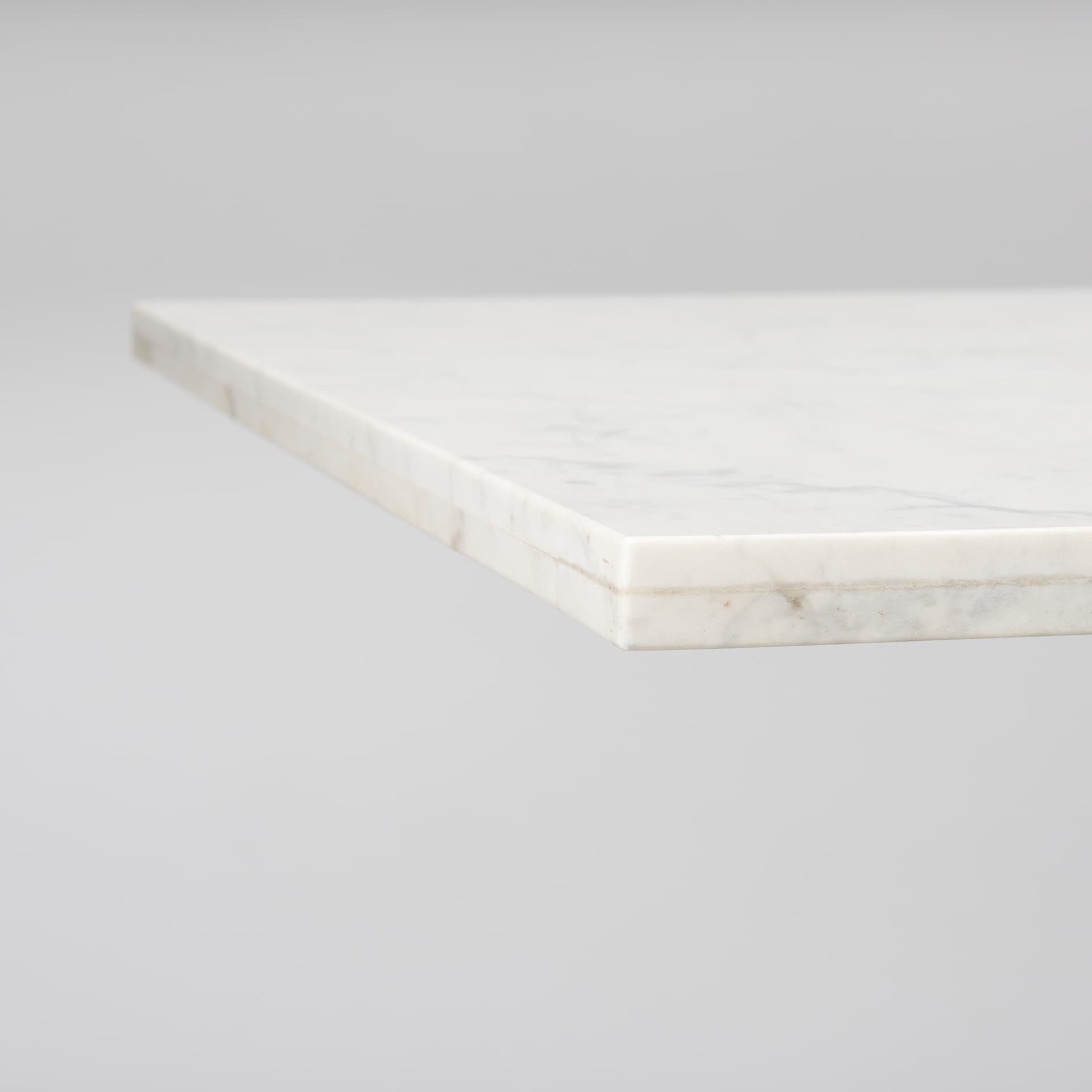 Maxton 79"L x 39"W Rectangular Pedestal Dining Table | White Marble & Gunmetal Metal | Seats 8 — product photograph