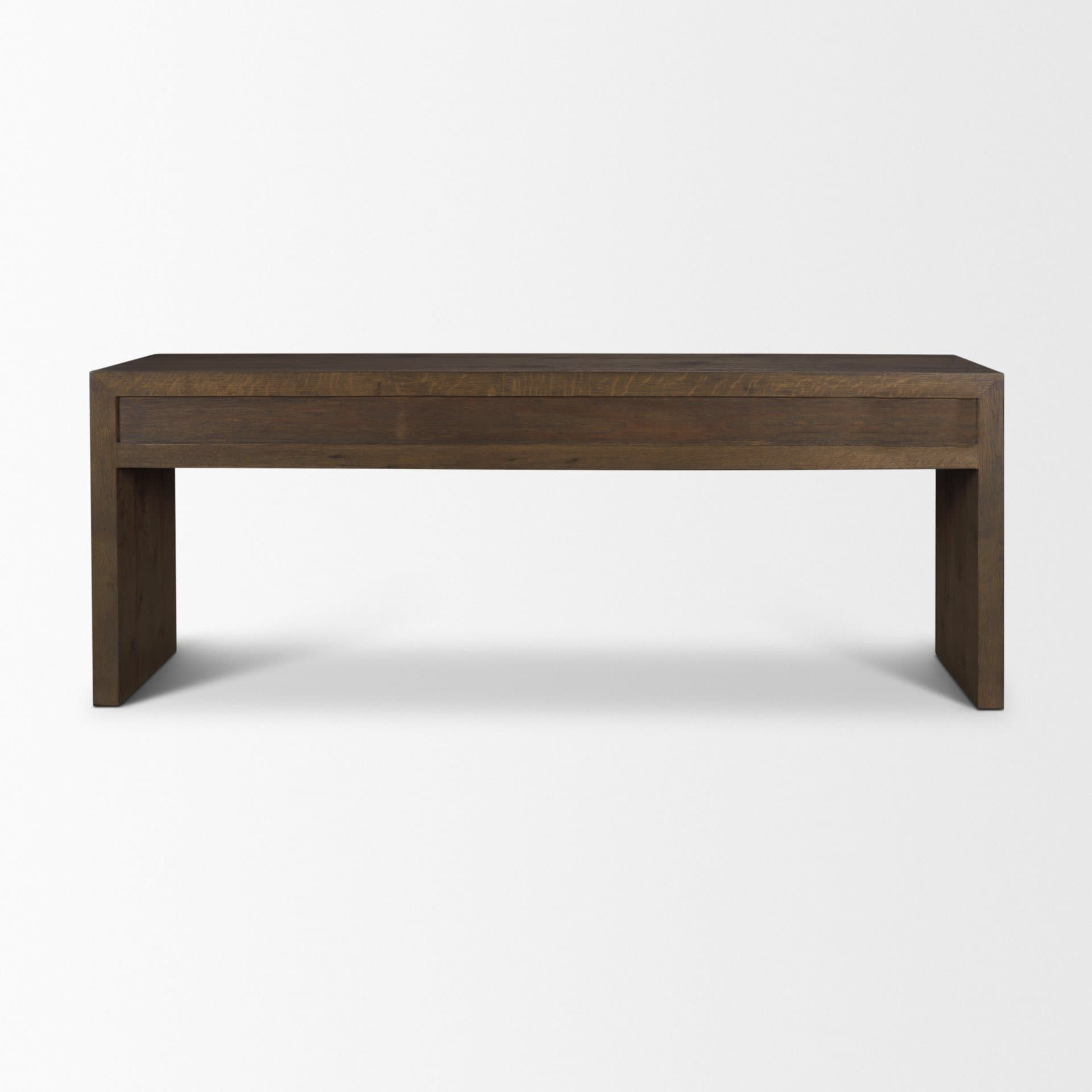 Belford 72" Dark Brown Oak Wood Console Table — product photograph