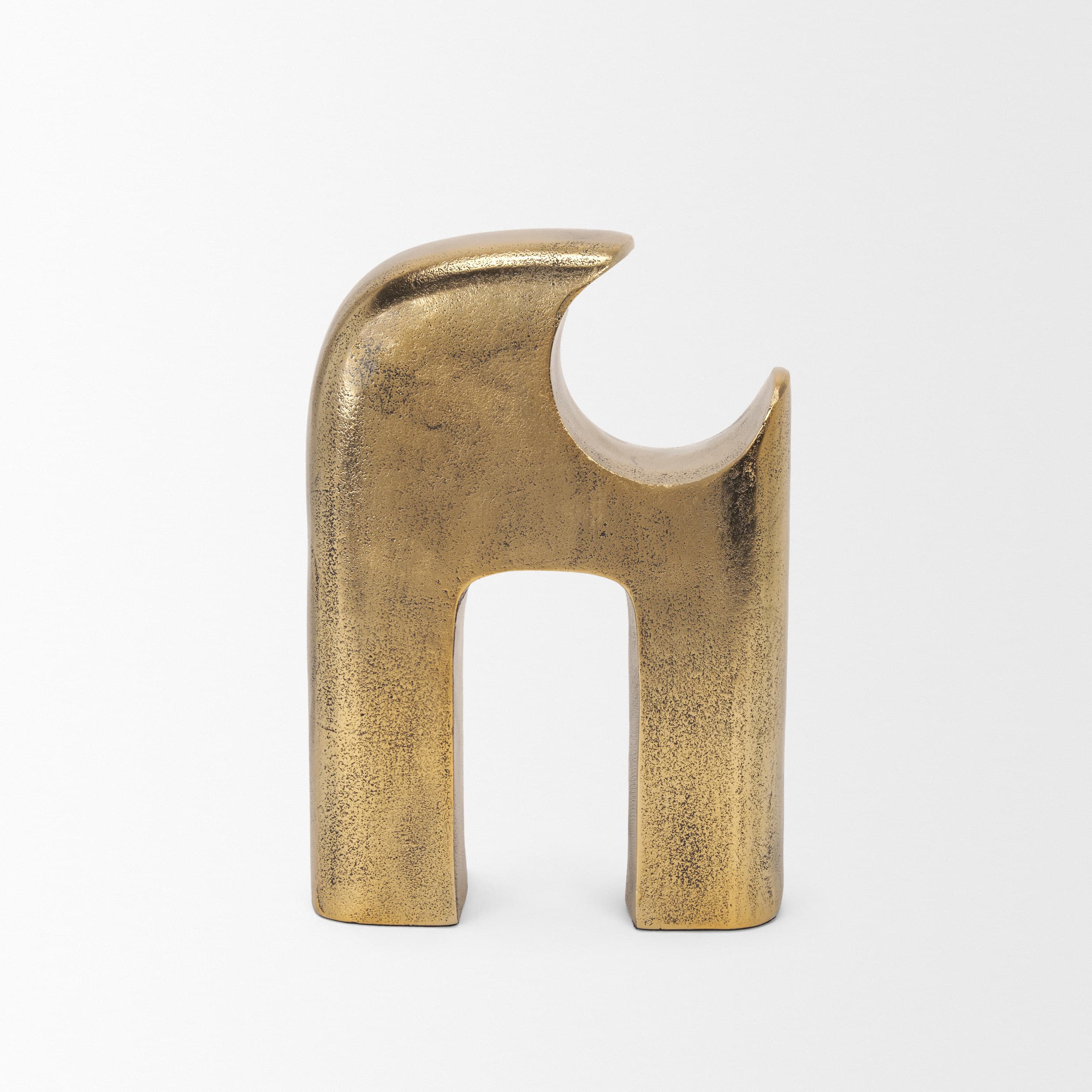 Renni Antiqued Brass Small Decorative Sculpture — product photograph