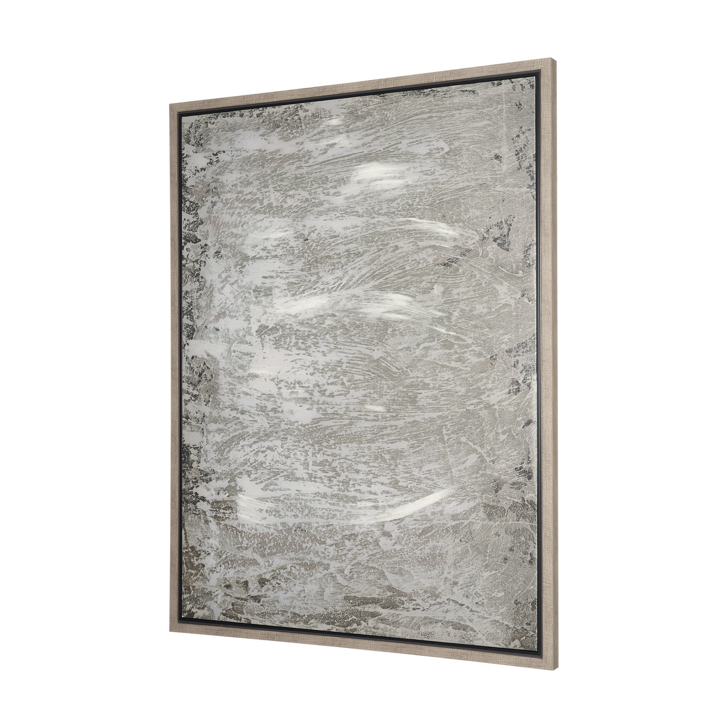 Verdant I by Mercana Studio Hand-Embellished Textured Framed Canvas Artwork — product photograph