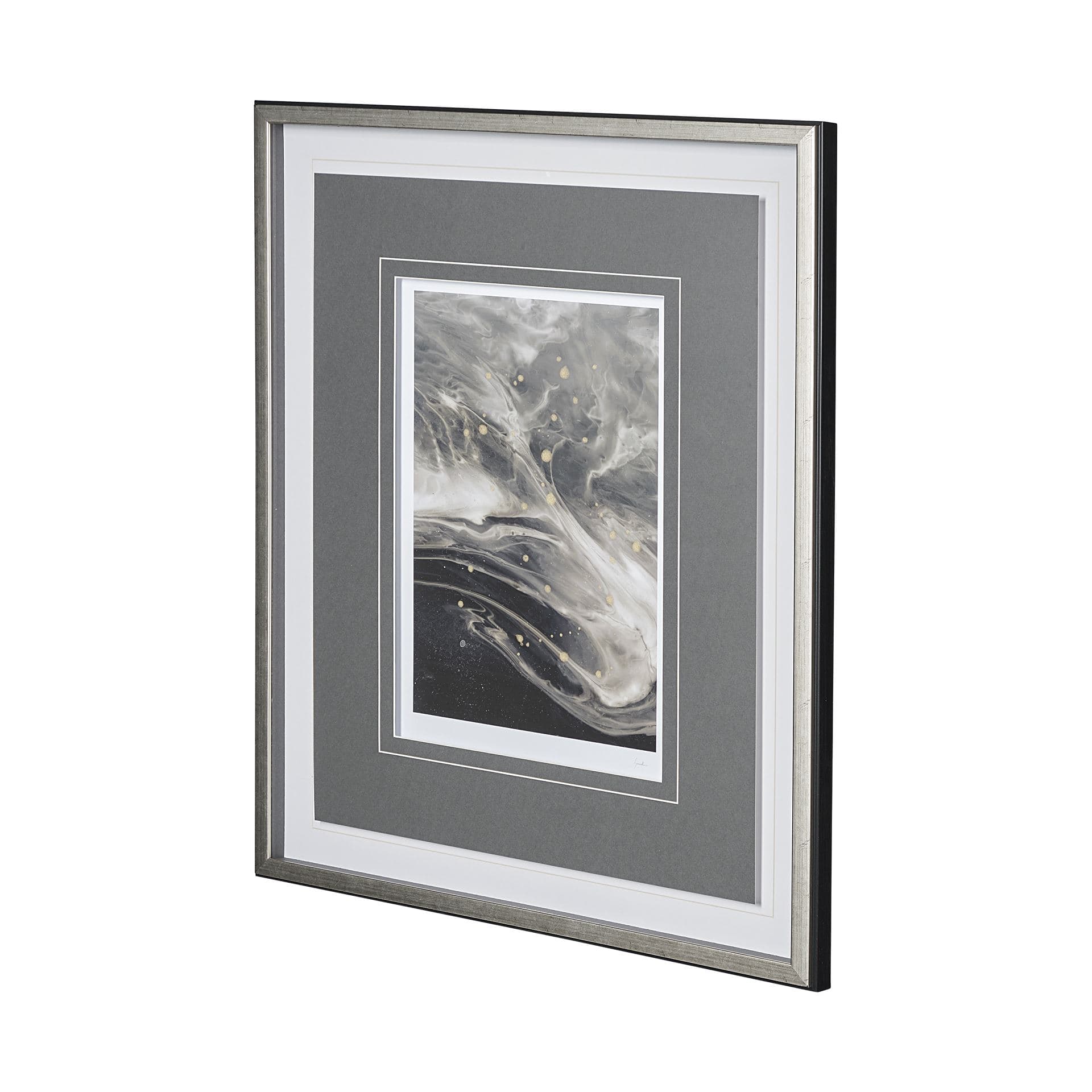 Greek Pitch I by Gabrielle Campbell a Hand Embellished Textured Framed Art Print Matted under Glass — product photograph