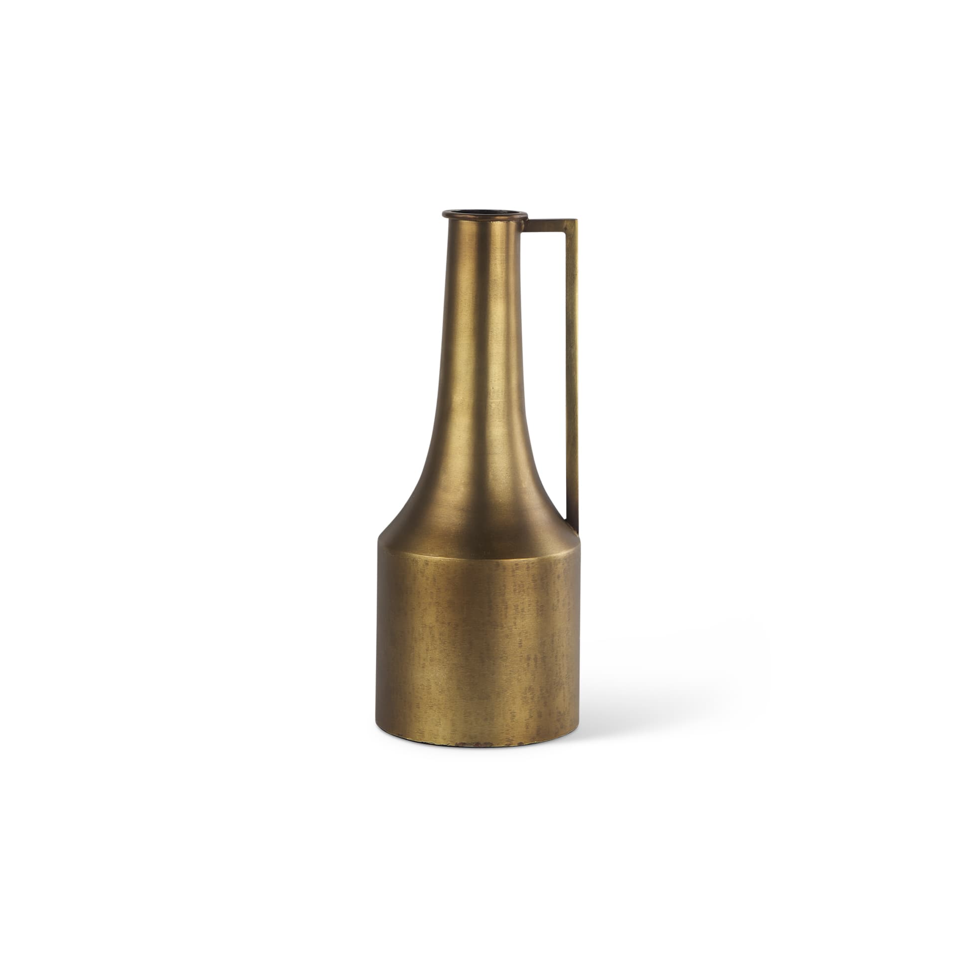 Aubrey Small 14.0H Gold Iron Flower Jug Vase — product photograph