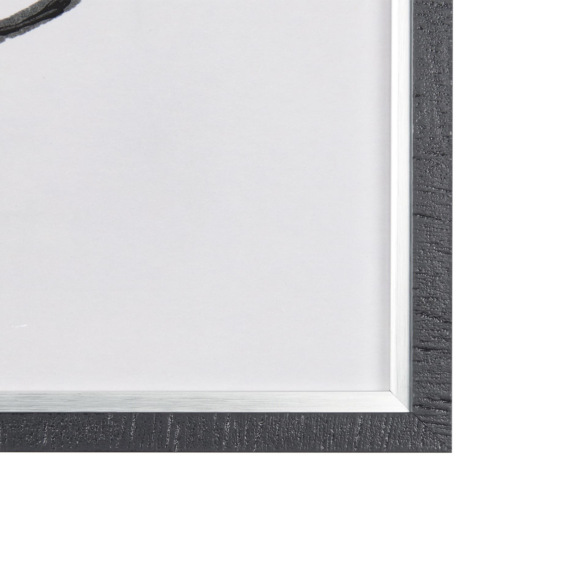 Neutral Shapes II by Mercana Studio a Hand Embellished Textured Framed Art Print Matted under Glass — product photograph