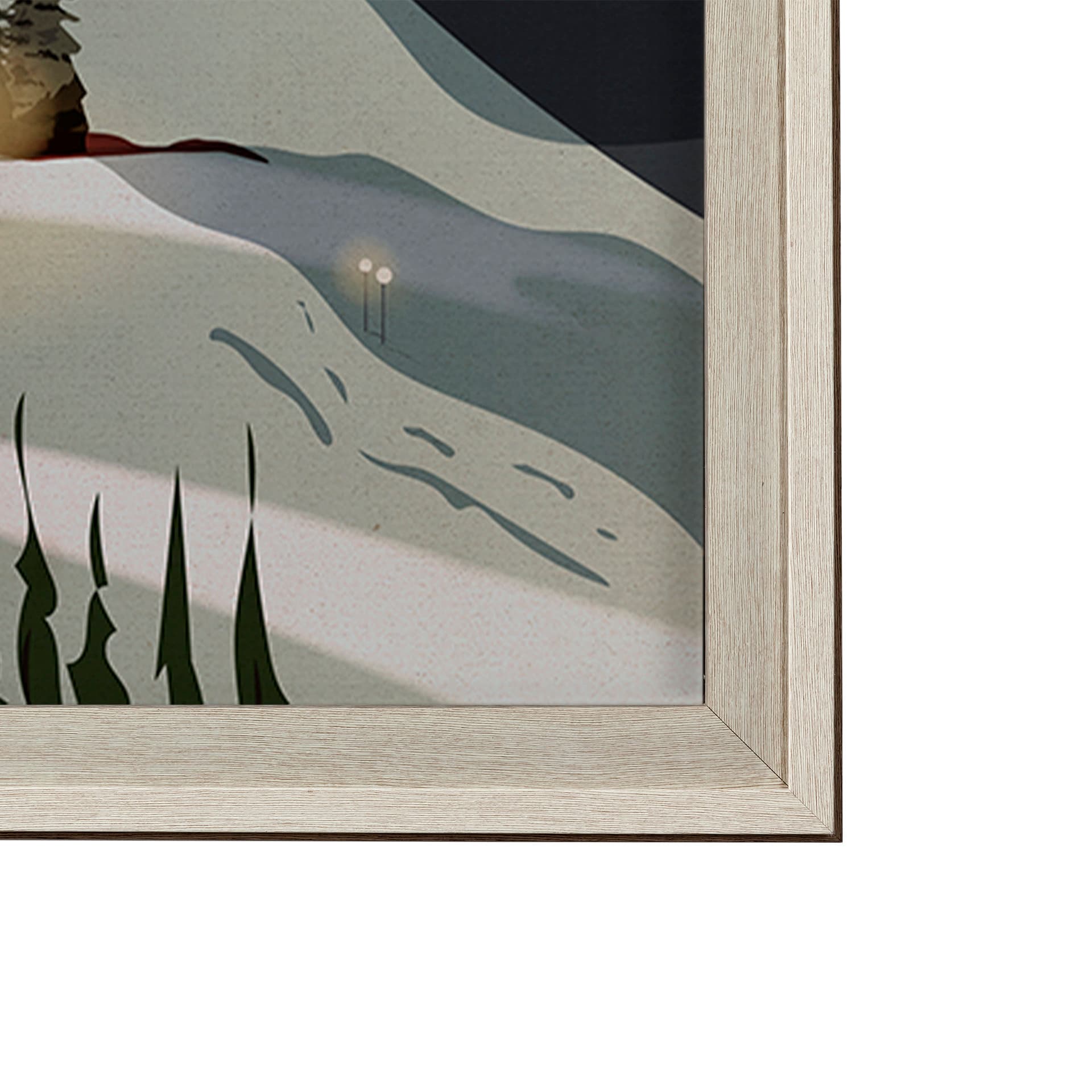 Whistler Go Canada (XL) by Mercana Studio a Hand Embellished Decograph Framed Art Print under Glass — product photograph