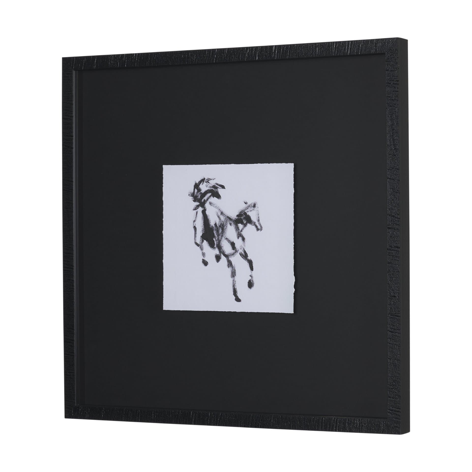 Swift Shadows by Santhosh ch Hand-Embellished Framed Artwork Matted under Glass — product photograph