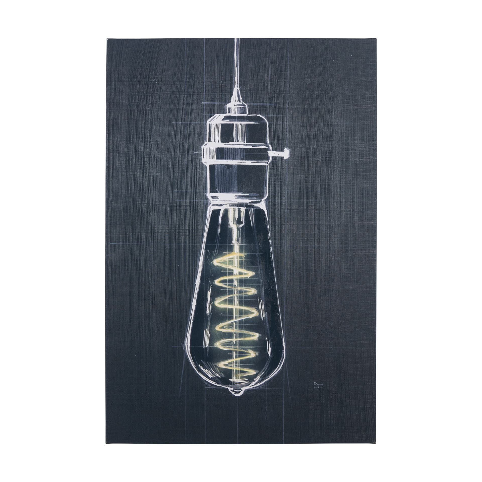 Bright Idea I by Mercana Studio a Hand Embellished Textured Canvas — product photograph